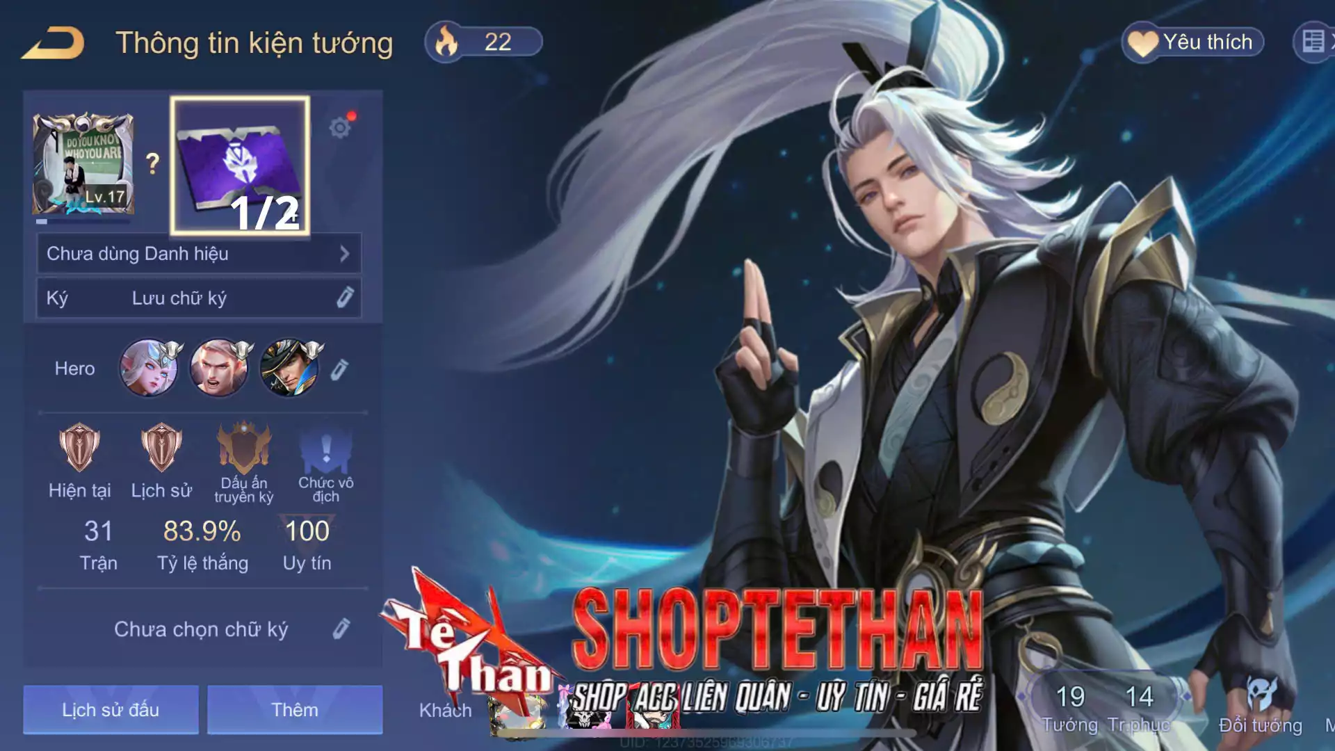 Tulen Chí tôn kiếm tiên...TRẮNG THÔNG TIN