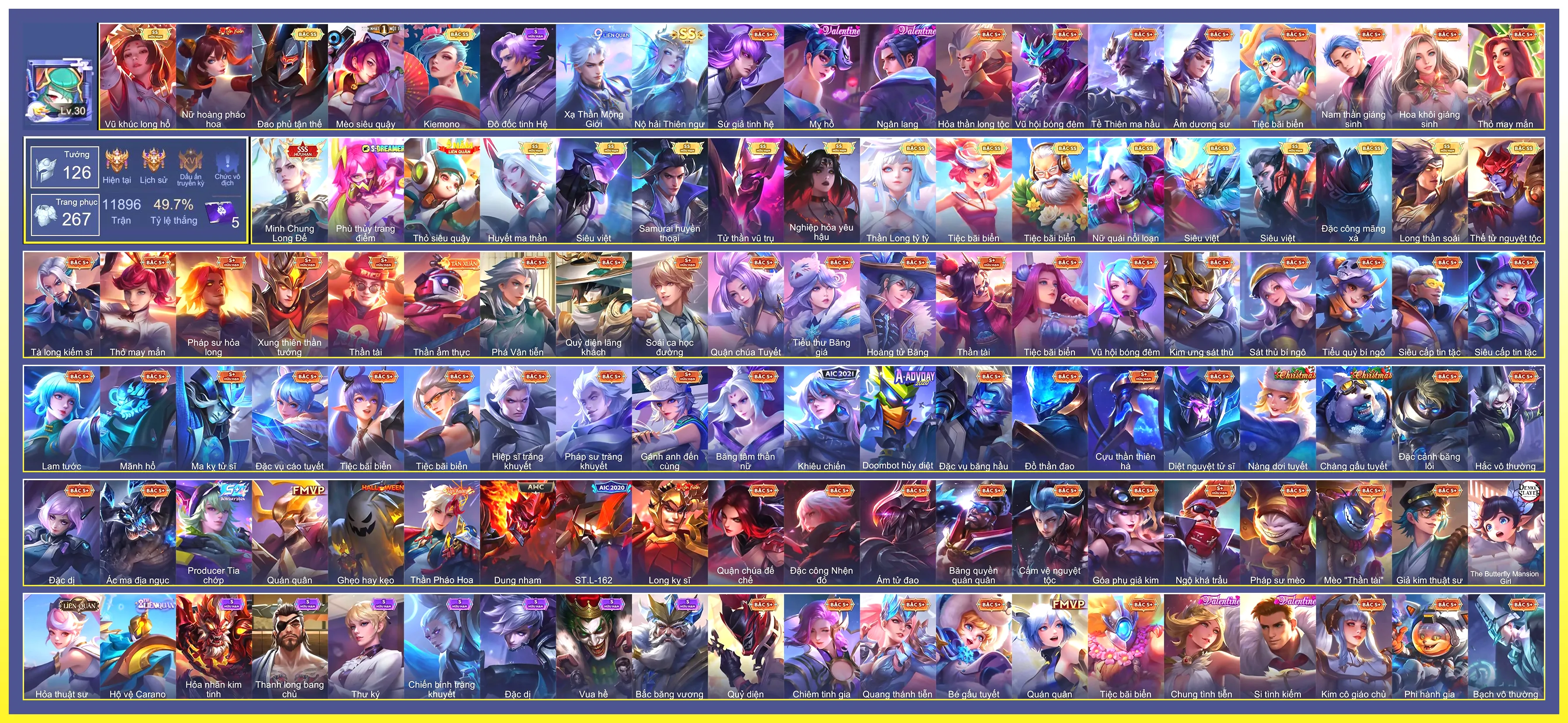367Skin,Hayate Tử thần vũ trụ, Murad Siêu việt, Airi Kiemono, Arum Vũ khúc long hổ, Ryoma Samurai Huyền thoại…
