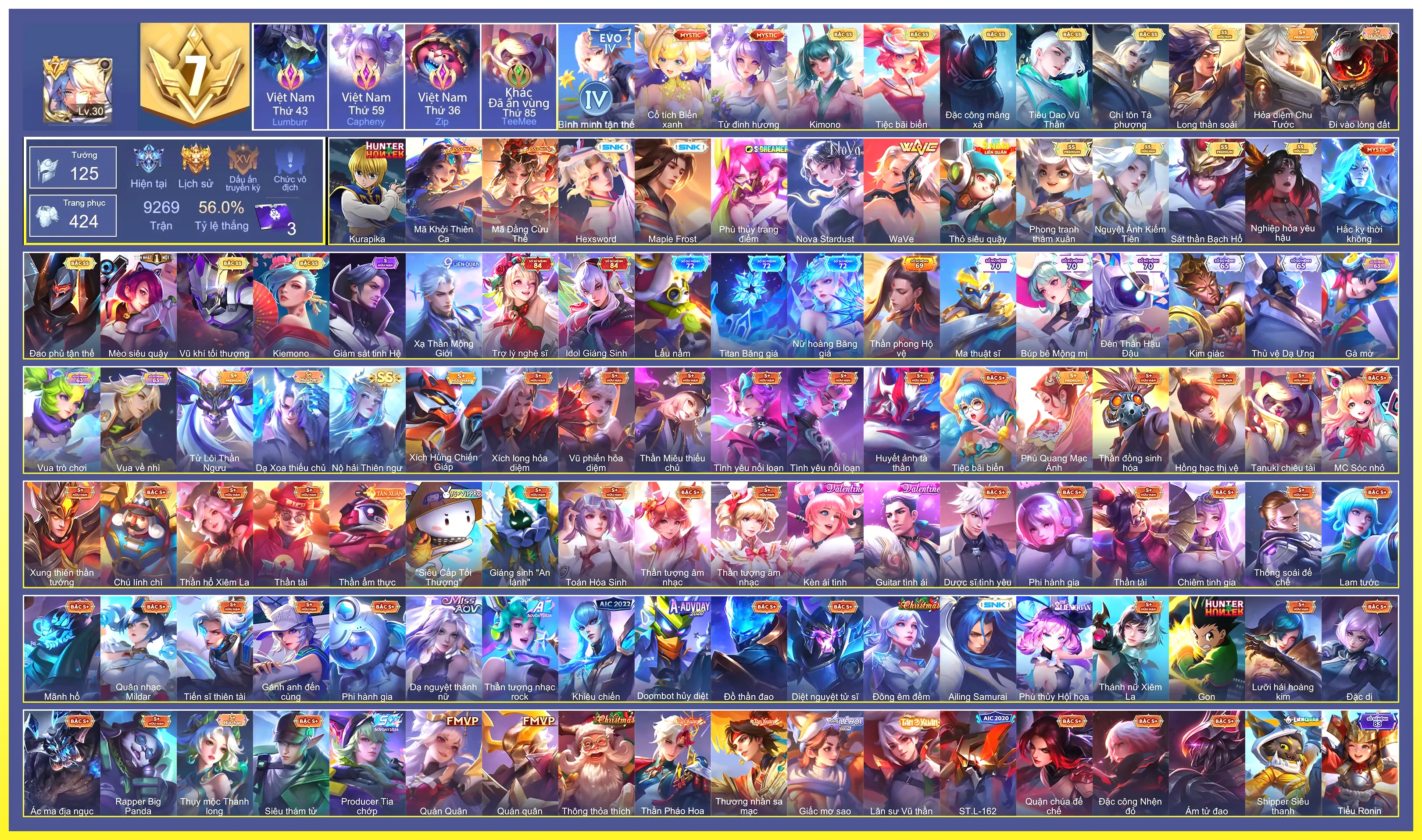 Ryoma Maple Frost, Enzo Kurapika, Charlotte Hexsword…