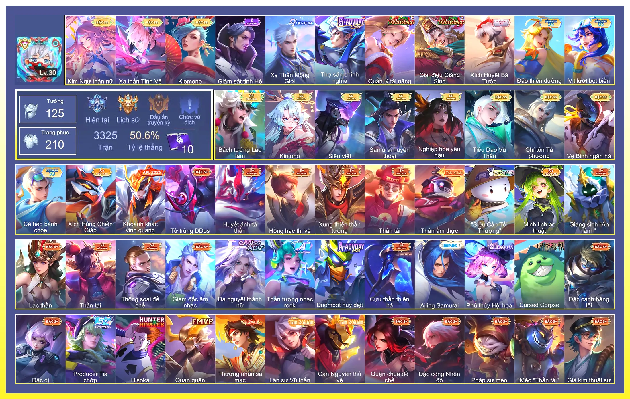 Tulen Tiêu Dao Vũ Thần, Yorn Vệ Binh ngân hà, Airi Kiemono, Veres Kimono, Ryoma Samurai Huyền thoại, Zata Chí tôn Tà Phượng, Cresht Bách Tướng Lão Tam…
