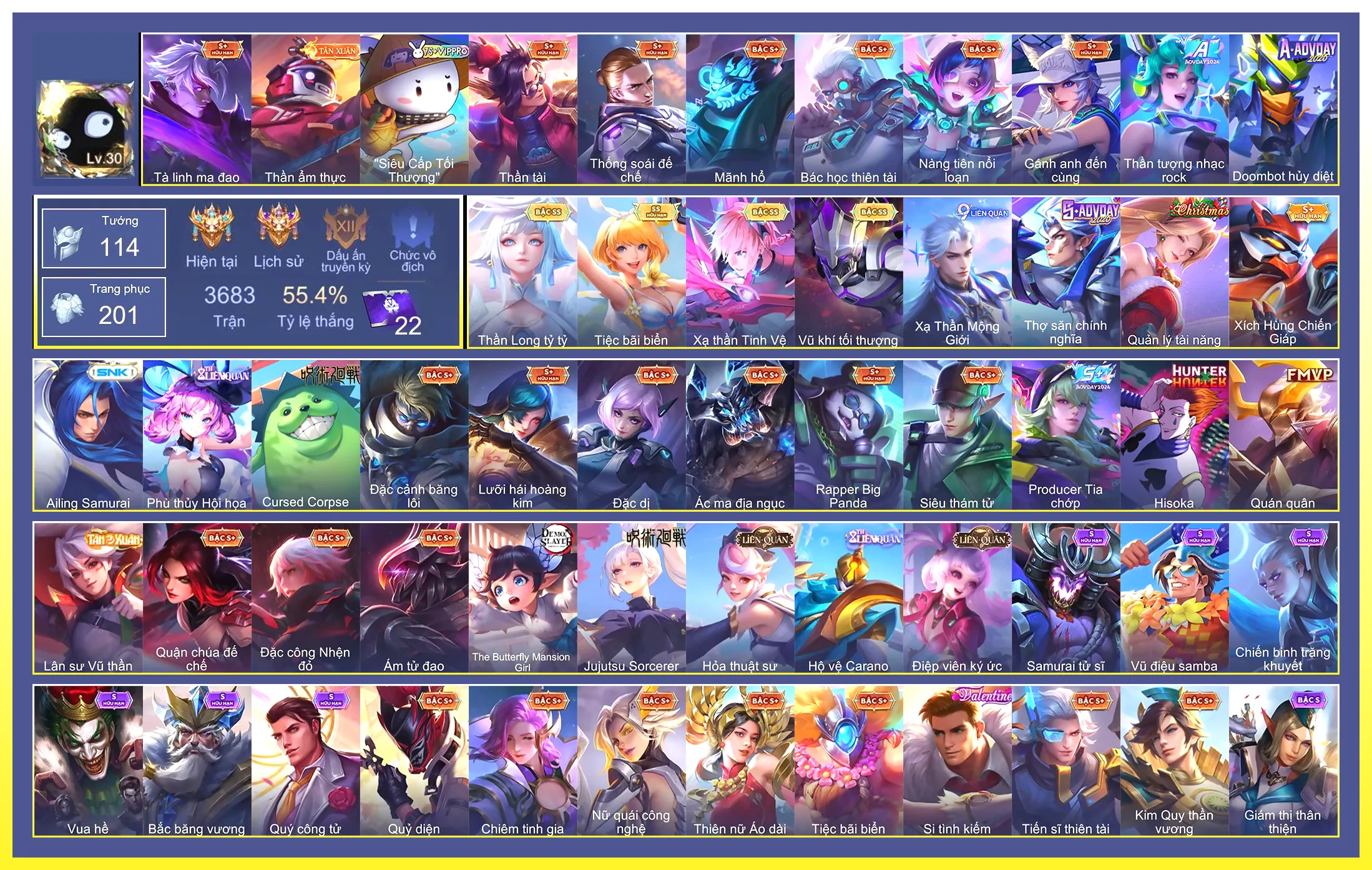 Valhein Vũ khí tối thượng, Violet Tiệc bãi biển, Violet Thần long tỷ tỷ, Laville Xạ Thần Tinh Vệ…