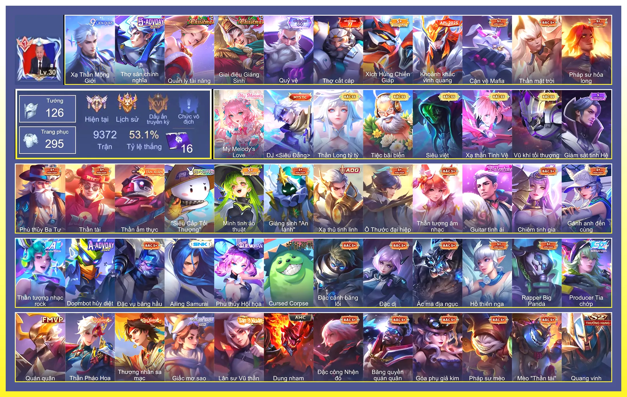 Ảnh Valhein Vũ khí tối thượng, Gildur Tiệc Bãi Biển, Violet Thần long tỷ tỷ, Raz Siêu việt, Laville Xạ Thần Tinh Vệ…