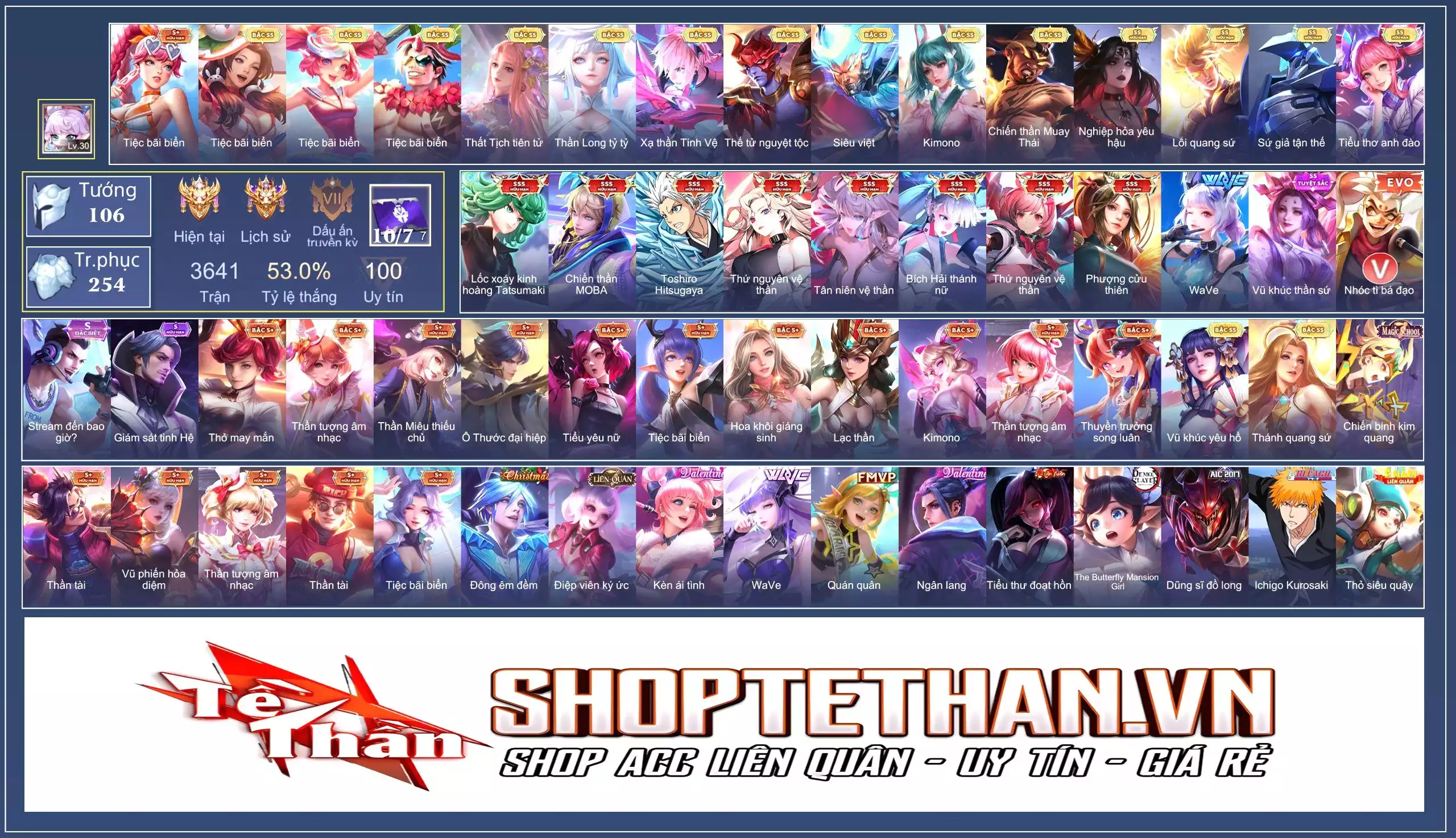 Ảnh Krixi xanh, Birght băng + 6 SSS, Lili wave, Ngộ EVO 5...nhiều SS+SSHH