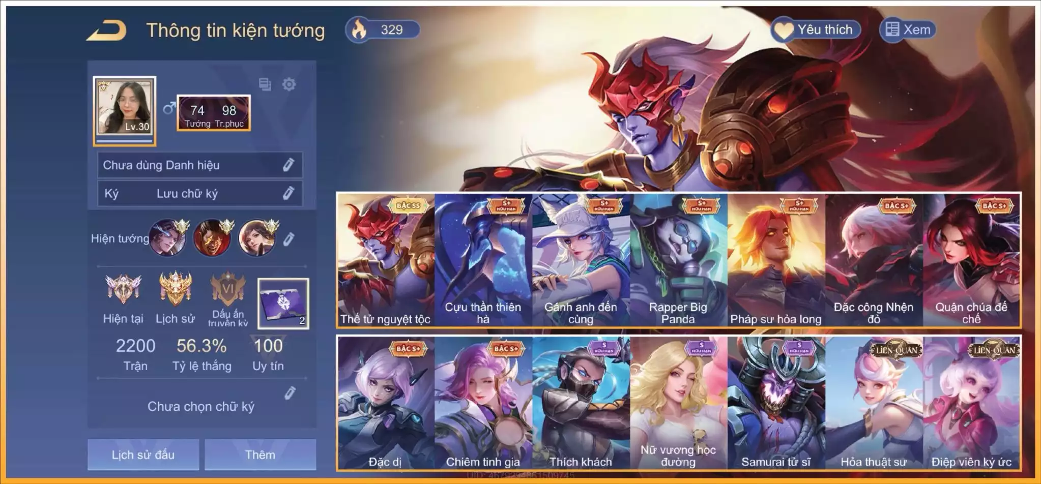 Ảnh Yorn Thế Tử Nguyệt Tộc, Dar'cy Pháp Sư Hỏa Long, But GÁnh Anh Đến Cùng, Zuka Rapper,... Trắng Thông Tin