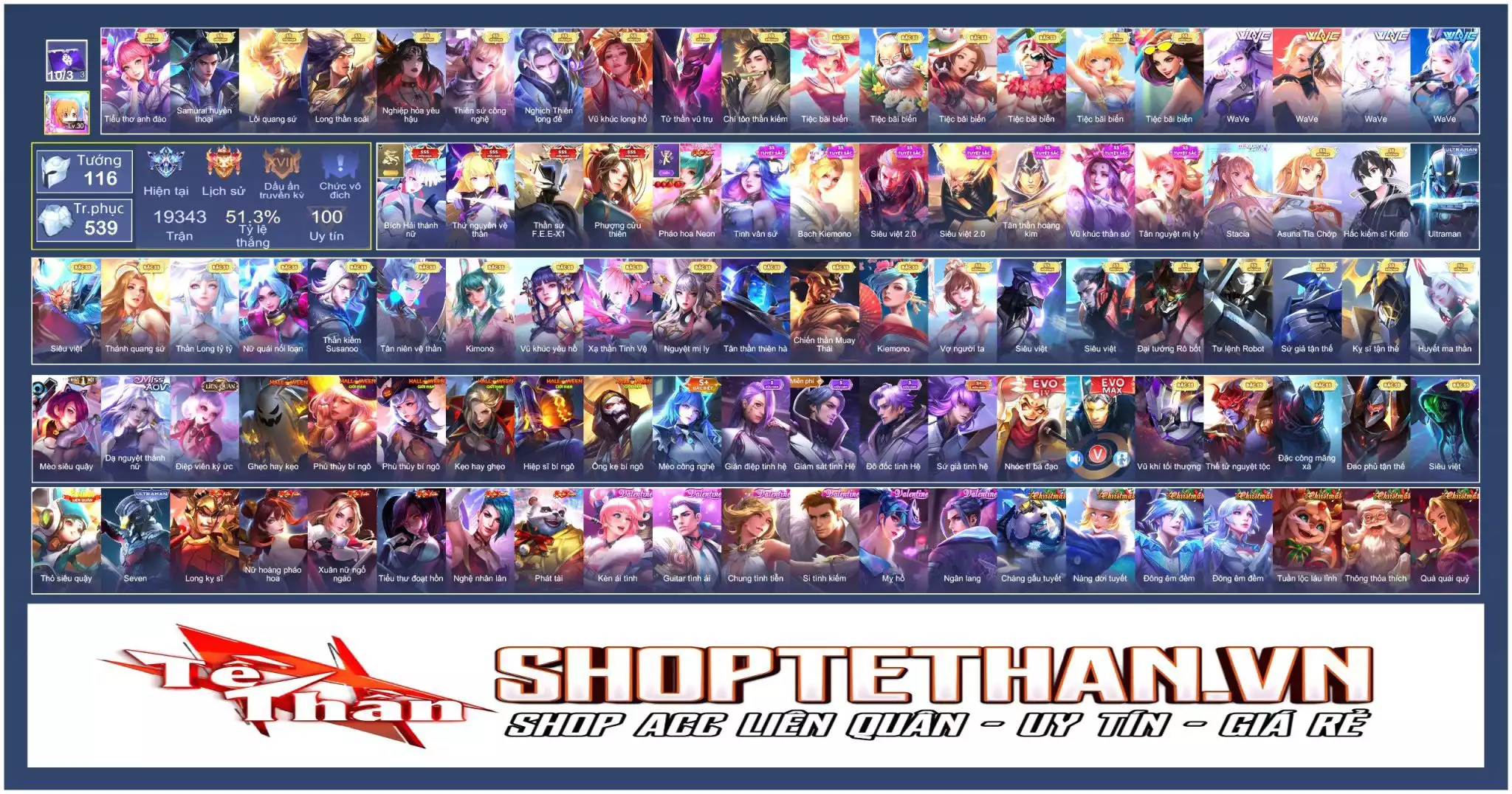 Ảnh MÁC THÁCH ĐẤU: Airi bích hải, Tel vệ thần/ thần sứ, But cửu thiên, Vio Neon, Full tuyệt sắc ....