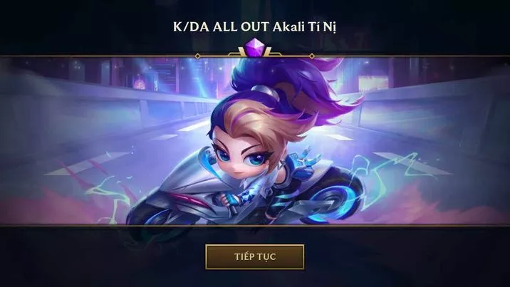 Acc DTCL pet tím Akali KDA, trắng thông tin