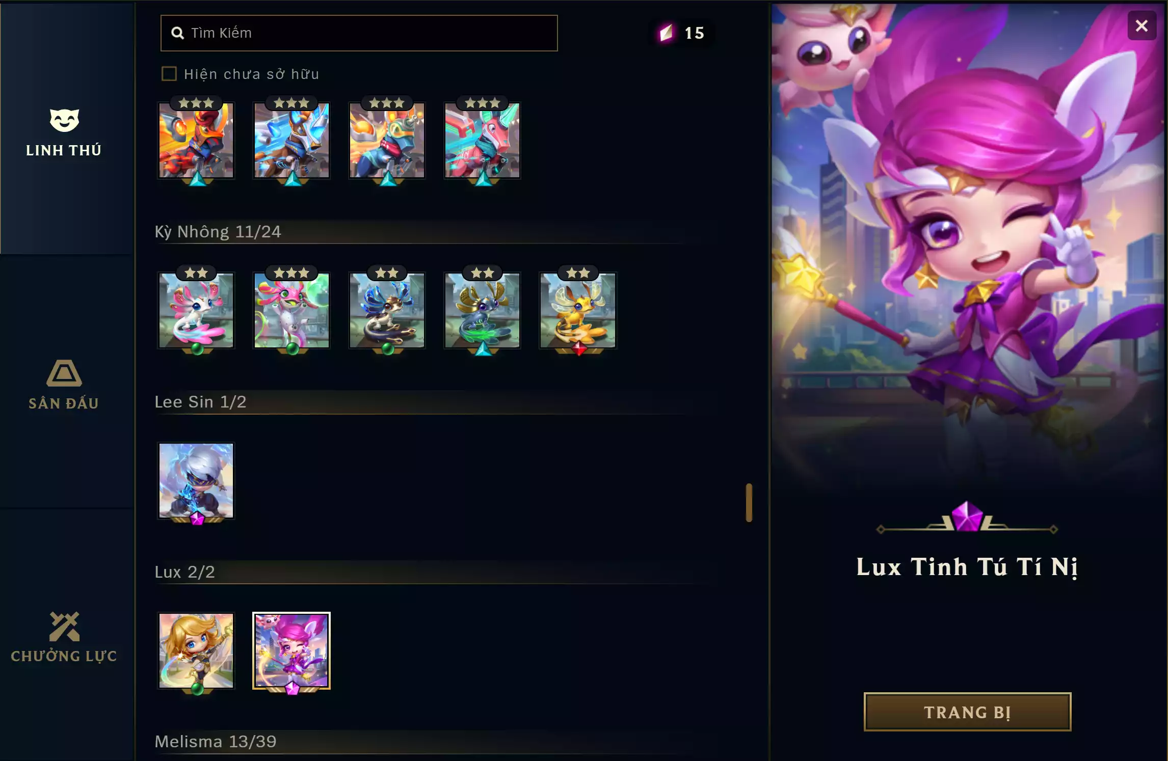 Ảnh 🔰 10 TÍ NỊ PET TÍM 🔰 4 SÀN TÍM 🔰 4 PET TÍ NỊ ▶ PET TÍM - AHRI - ANNIE  - ASHE -  KAISA - JINX - LUX- LEESIN - YASUO - AOSHIN - POGGLES ✅ SÀN - EVERYTHING GOSE ✅ SÀN - NGÔI NHÀ THỎ VÀNG ✅ SÀN - HỘI CHỢ NHÂM DẦN ✅ SÀN - THÁNH ĐỊA THẦN LONG