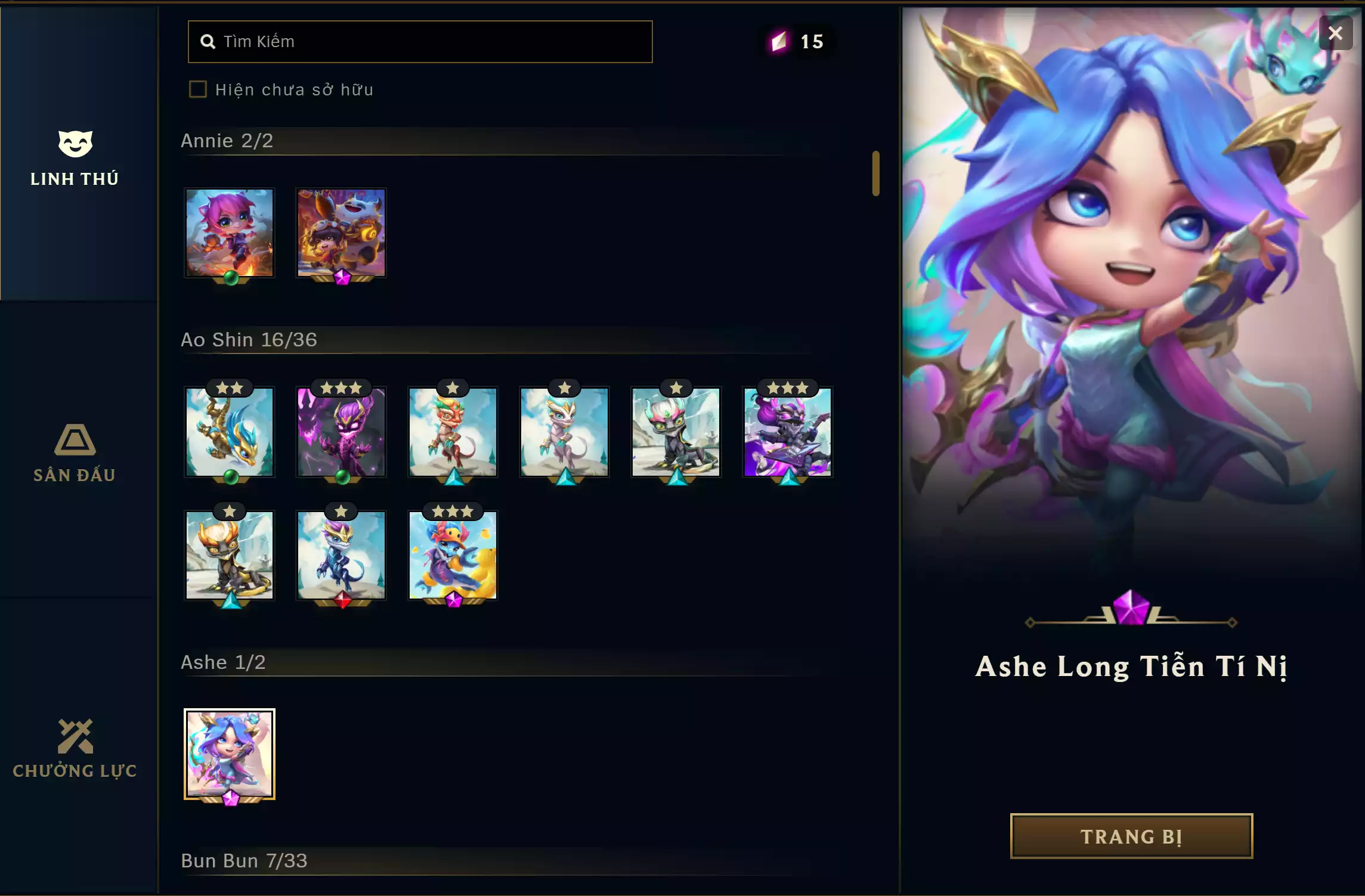 Ảnh 🔰 10 TÍ NỊ PET TÍM 🔰 4 SÀN TÍM 🔰 4 PET TÍ NỊ ▶ PET TÍM - AHRI - ANNIE  - ASHE -  KAISA - JINX - LUX- LEESIN - YASUO - AOSHIN - POGGLES ✅ SÀN - EVERYTHING GOSE ✅ SÀN - NGÔI NHÀ THỎ VÀNG ✅ SÀN - HỘI CHỢ NHÂM DẦN ✅ SÀN - THÁNH ĐỊA THẦN LONG