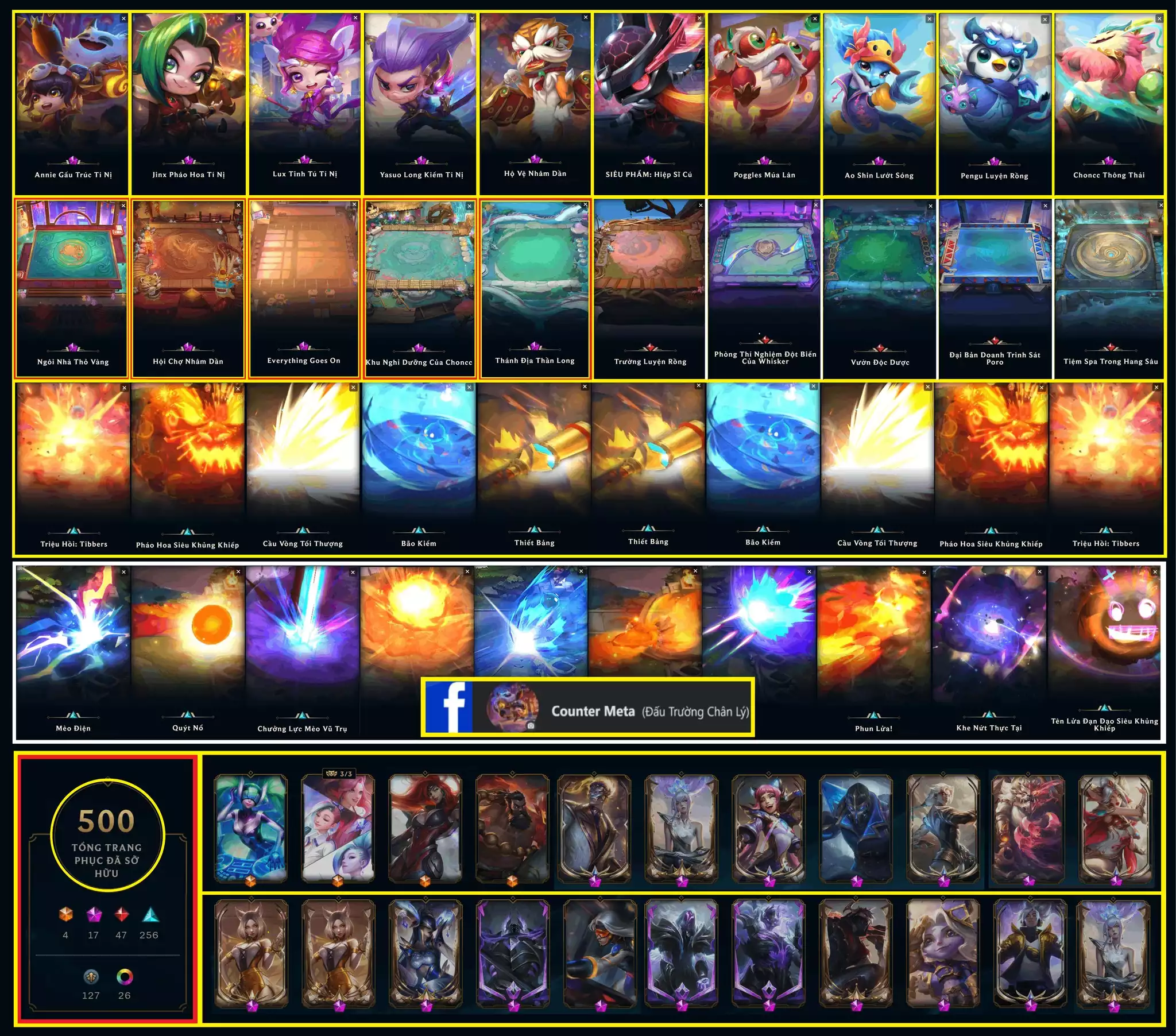 🔰 ACC VIP CHUYÊN TFT x LOL 💎 10 PET TÍ NỊ TÍM 💎 5 SÀN TÍM  🔰 500 SKIN (45%) FULL SKIN SHOP 🔰 FULL THÔNG TIN