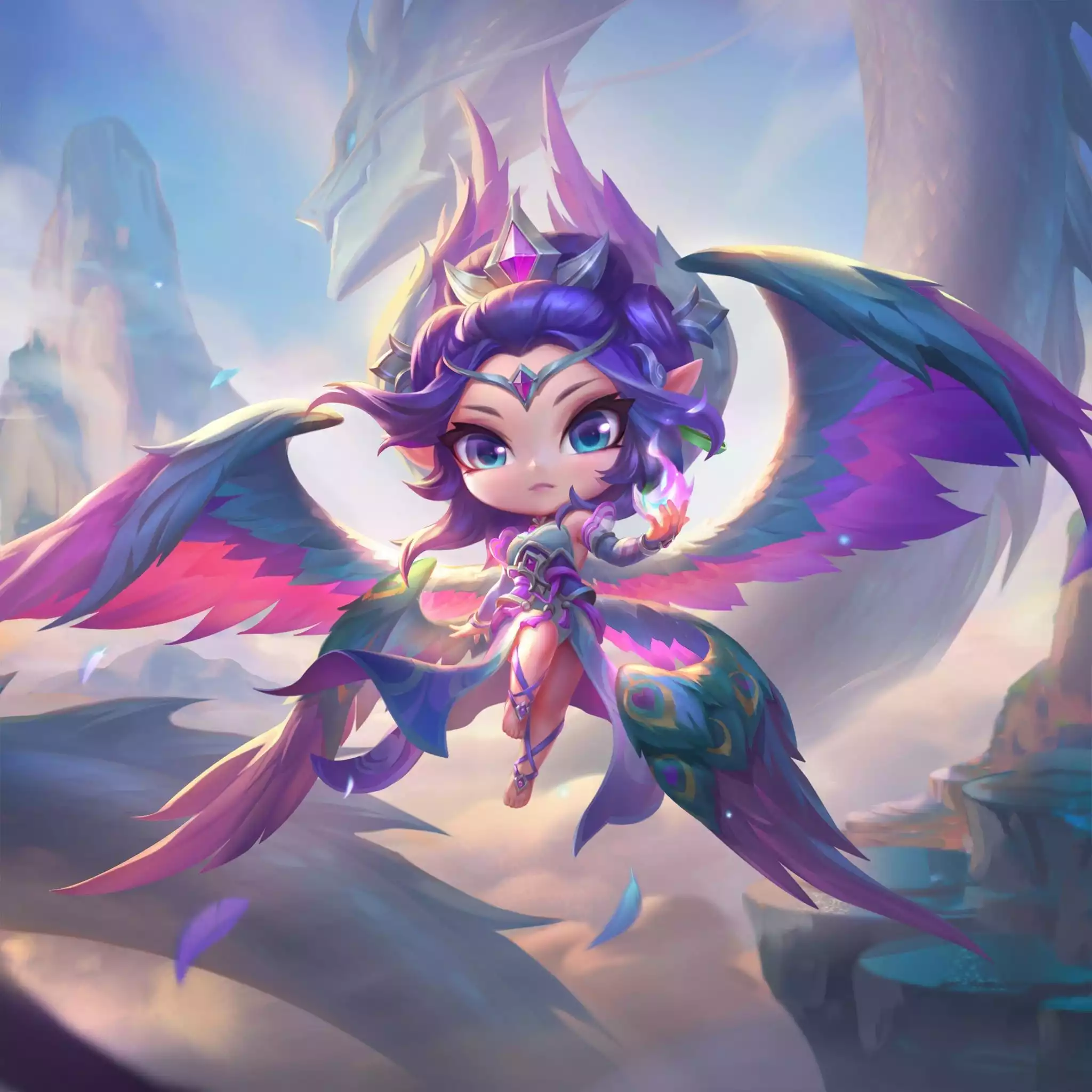 Ảnh 🔰 3 PET TÍ NỊ TÍM 🔰 6 PET TÍ NỊ THƯỜNG ✅ DRX AATROX TÍ NỊ ✅ MORGANA KHỔNG TƯỚC HOÀNG HẬU TÍ NỊ ✅  AKALI K/DA ALL OUT TÍ NỊ ⬆️ TRANG PHỤC - 370 SKIN VIP ⬆️ 26 SKIN ĐỎ