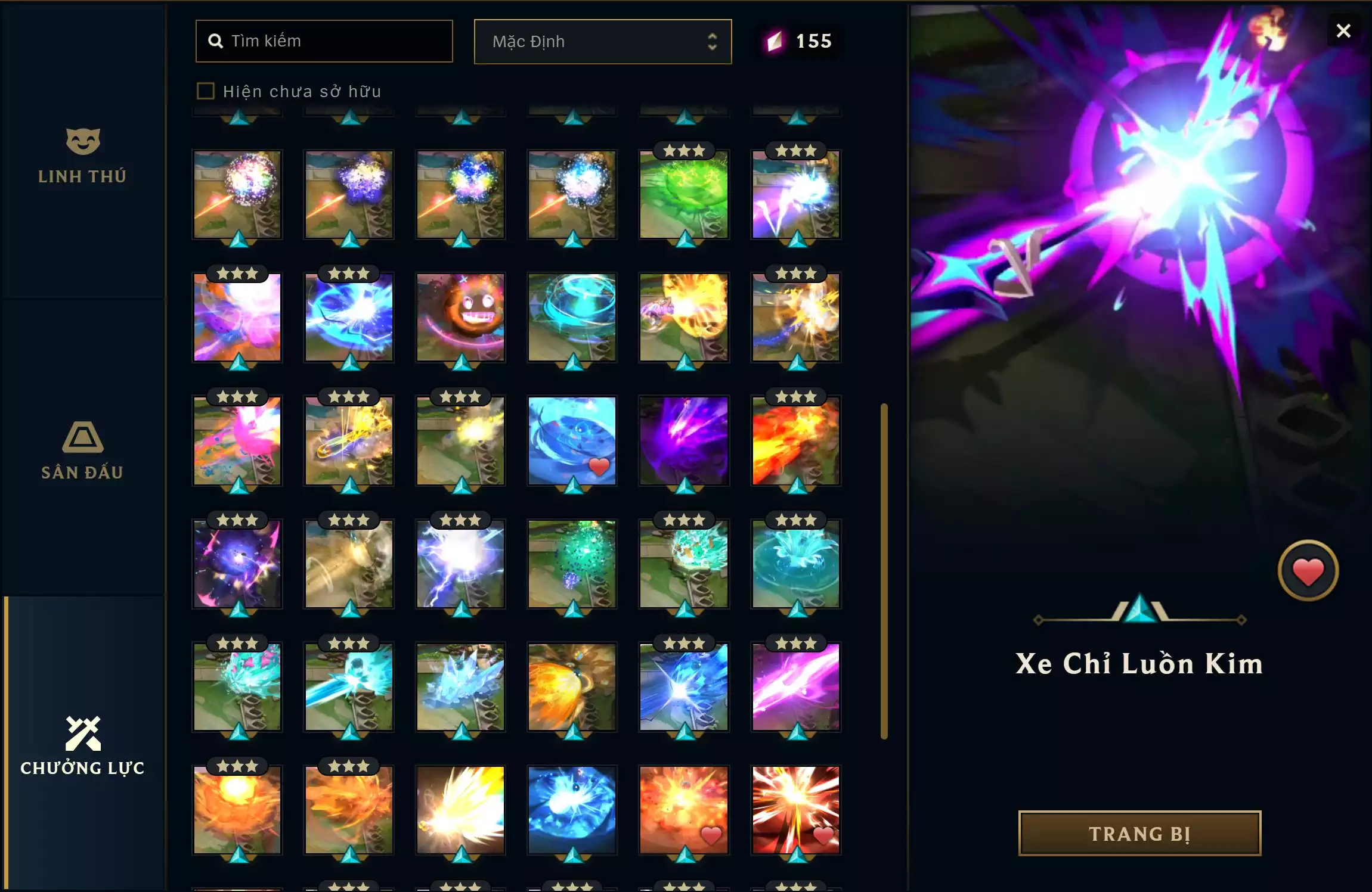 Ảnh 🔰 ACC VIP TFT - ĐẤU TRƯỜNG CHÂN LÝ 💎 10 PET TÍM 💎 2 SÀN TÍM 💎 15 PET TÍ NỊ THƯỜNG ✅  480 SKIN LOL