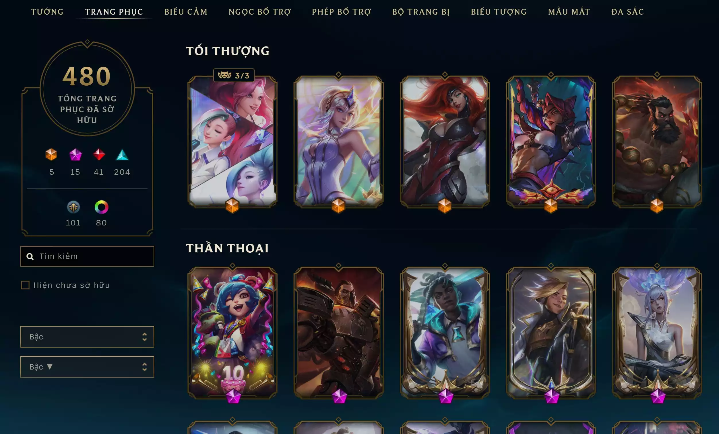 Ảnh 🔰 ACC VIP TFT - ĐẤU TRƯỜNG CHÂN LÝ 💎 10 PET TÍM 💎 2 SÀN TÍM 💎 15 PET TÍ NỊ THƯỜNG ✅  480 SKIN LOL