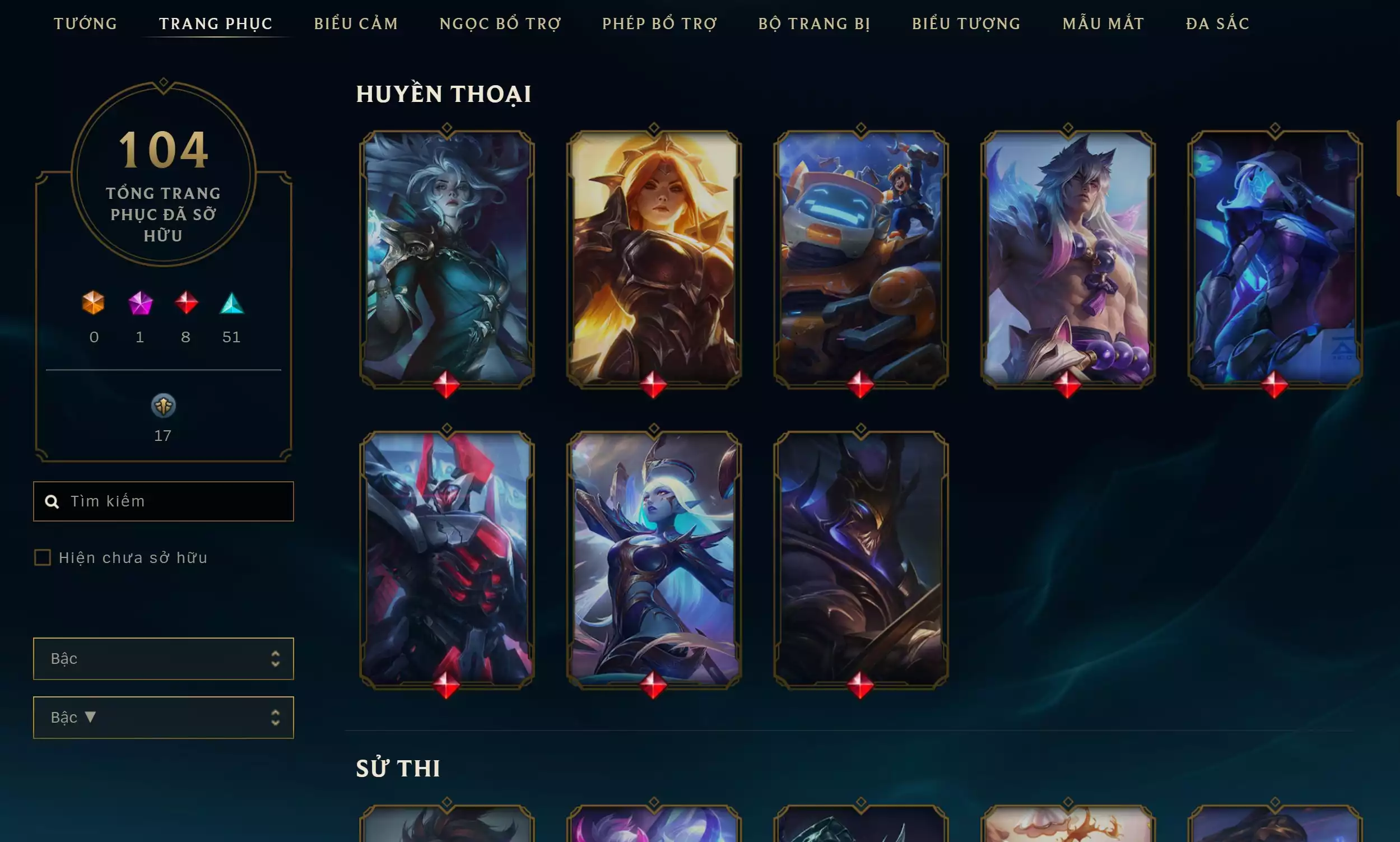 Ảnh 🔰 PET TÍM ▶ YASUO LONG KIẾM TÍ NỊ ▶ TEEMO TIỂU QUỶ TÍ NỊ ▶ LEESIN TÍ NỊ ⬆️ TRANG PHỤC - 104 SKIN 🍁 UNRANK ️🍁 CÓ THẺ ĐỔI TÊN INGAME