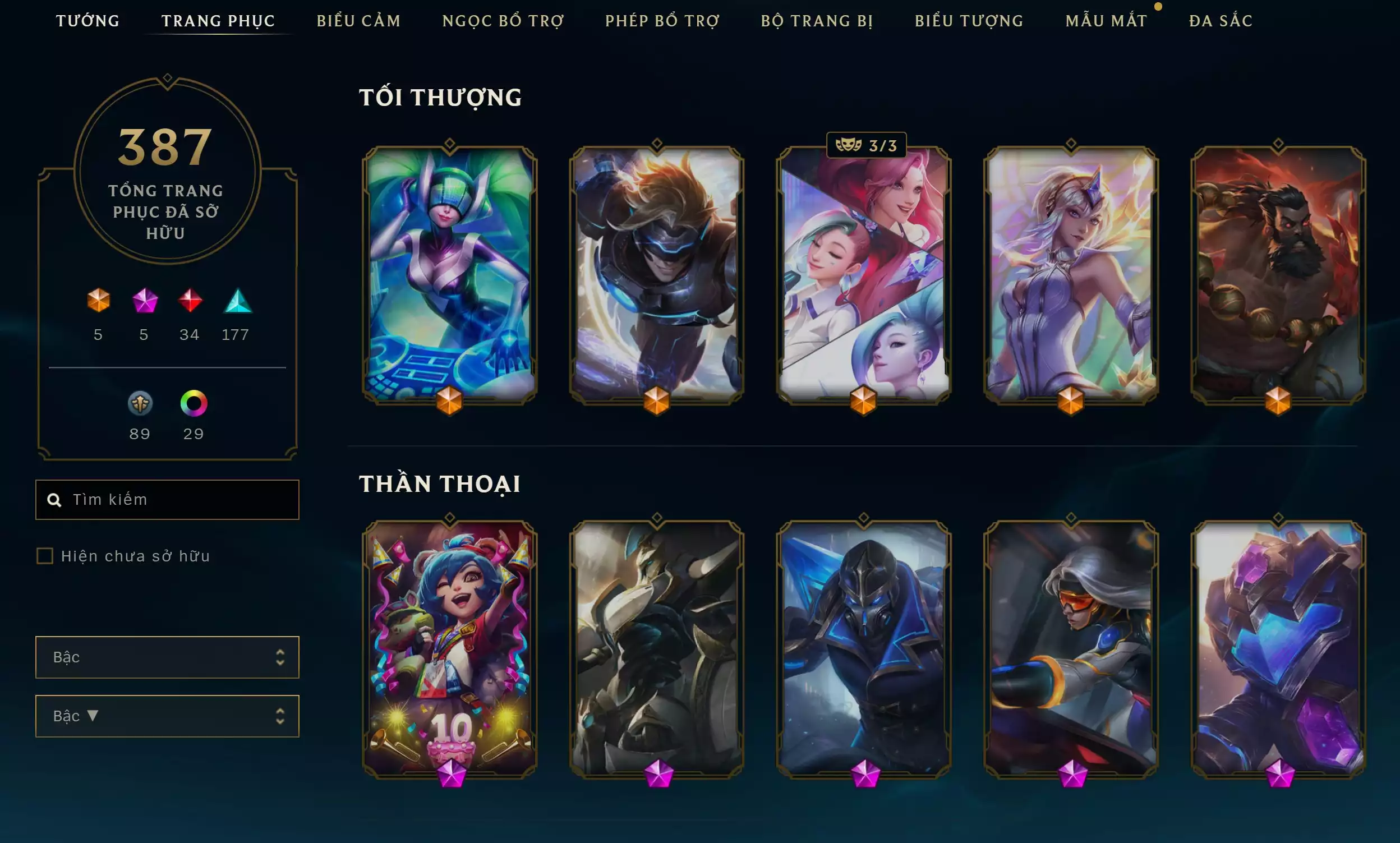 Ảnh 🛑#SALE 🔰 PET TÍM ▶ IRELIA THÁNH KIẾM TÍ NỊ ▶ PENGU LUYỆN RỒNG  🔰SÀN TÍM ▶ BỒNG LAI TIÊN CẢNH ▶ EVERYTHING GOES ON 🌠CHƯỞNG - XE CHỈ LUỒN KIM (CỰC HIẾM) ⬆️ TRANG PHỤC - 387 SKIN  ⬆️ RẤT NHIỀU SKIN VIP CỰC ĐẸP 🍁 UNRANK ️🍁 CÓ THẺ ĐỔI TÊN INGAME