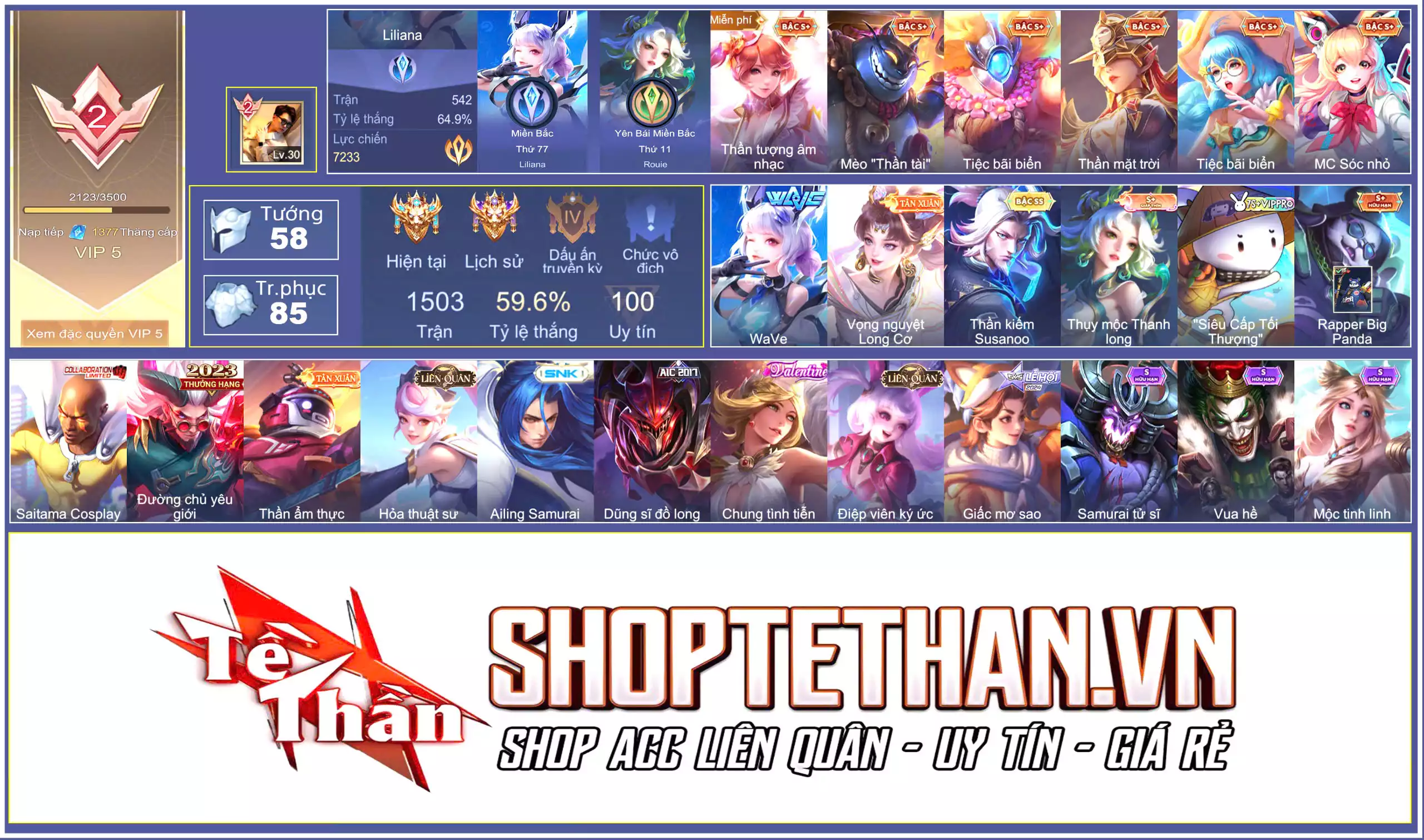 Ảnh Lili wave, Violet vọng nguyệt long cơ, Richter susanoo, Slim thỏ 7 màu...MỖI SĐT