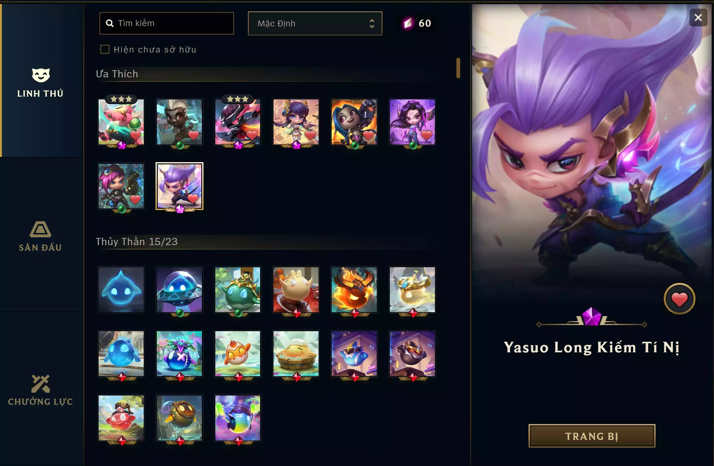 Ảnh 🔰 IRELIA THÁNH KIẾM TÍ NỊ ▶ YASUO LONG KIẾM TÍ NỊ ▶ CHONCC THÔNG THÁI ▶ SIÊU PHẨM HIỆP SĨ CÚ ✅ ĐẤU TRƯỜNG THẦN GIÁP [ TOP GAME ] ▶ SÀN ĐẤU - CHƯỞNG LỰC RẤT NHIỀU ⬆️ 12 SÀN ĐẤU ĐỎ ✅ 4 PET TÍ NỊ THƯỜNG ⬆️ TRANG PHỤC - 110 SKIN 🍁 CÓ THẺ ĐỔI TÊN INGAME