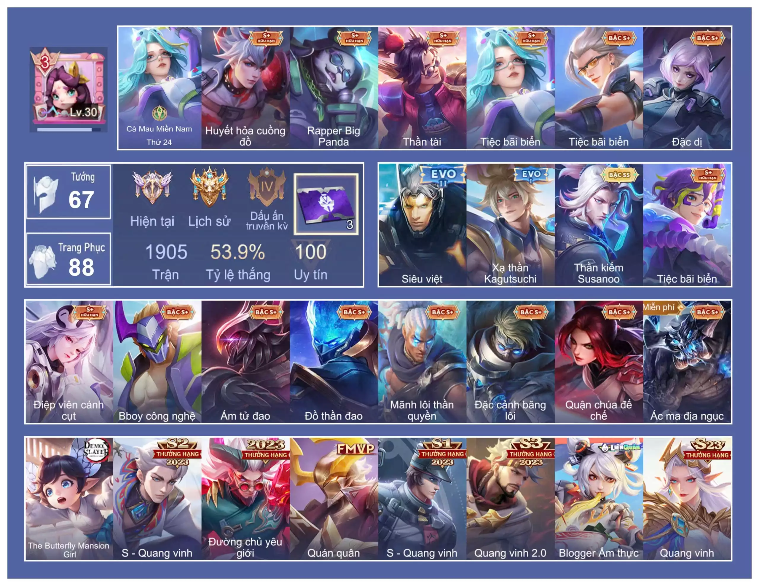 Ảnh Na II, Ritcher Thần Kiếm Sasuno, Thorne Tiệc Bãi Biển, Veres Tiệc Bãi Biển, Nak Bboy, Sinestria Điệp Viên Cánh Cụt,...Trắng all thông tin