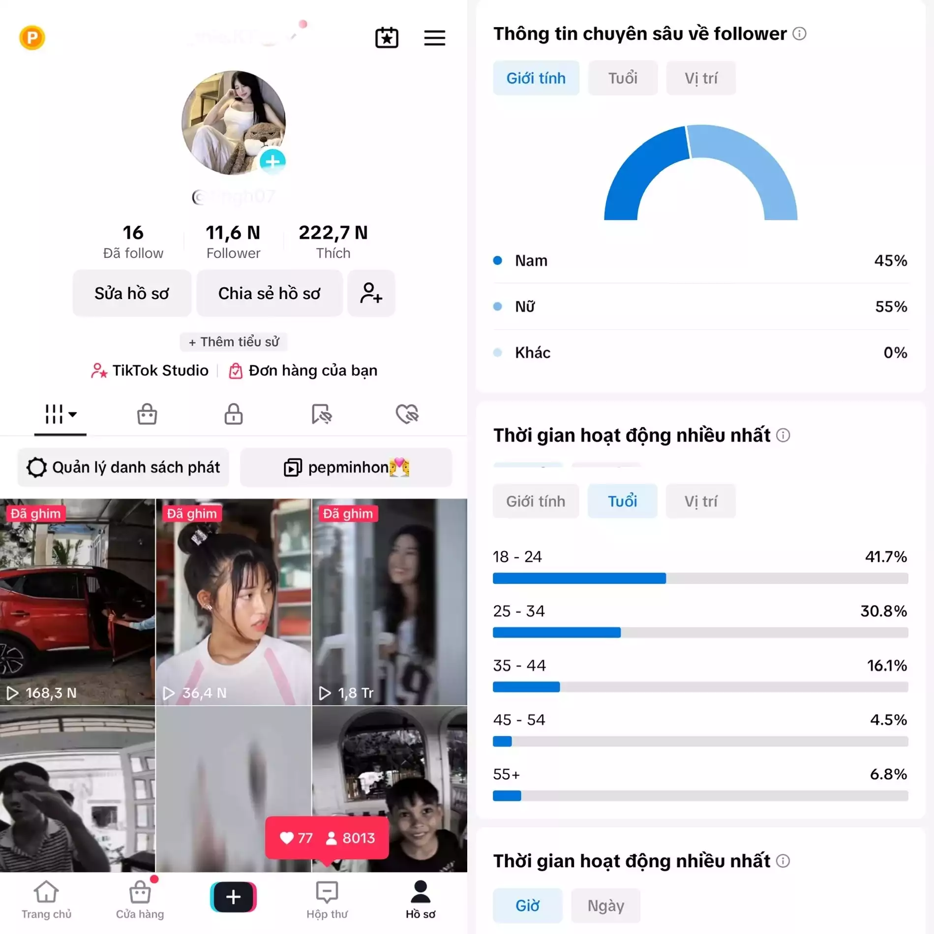 Chủ đề : Giải Trí - Follow VN - Có Live Studio, Tiktok Shop - An toàn, Bao đổi thông tin chính chủ.