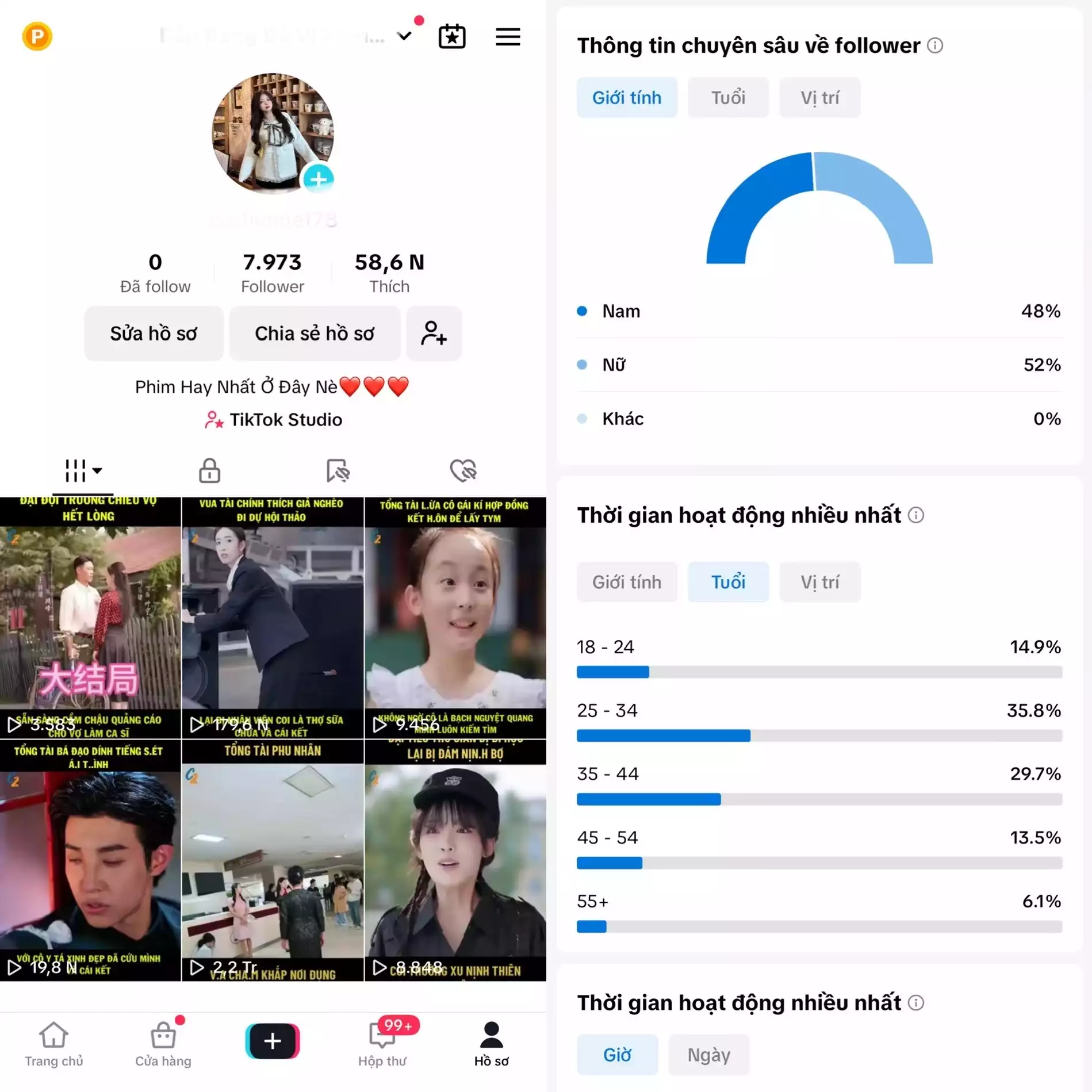 Chủ đề Phim - Follow VN - Có Live Studio, Tiktok Shop - An toàn, Bao đổi thông tin chính chủ.