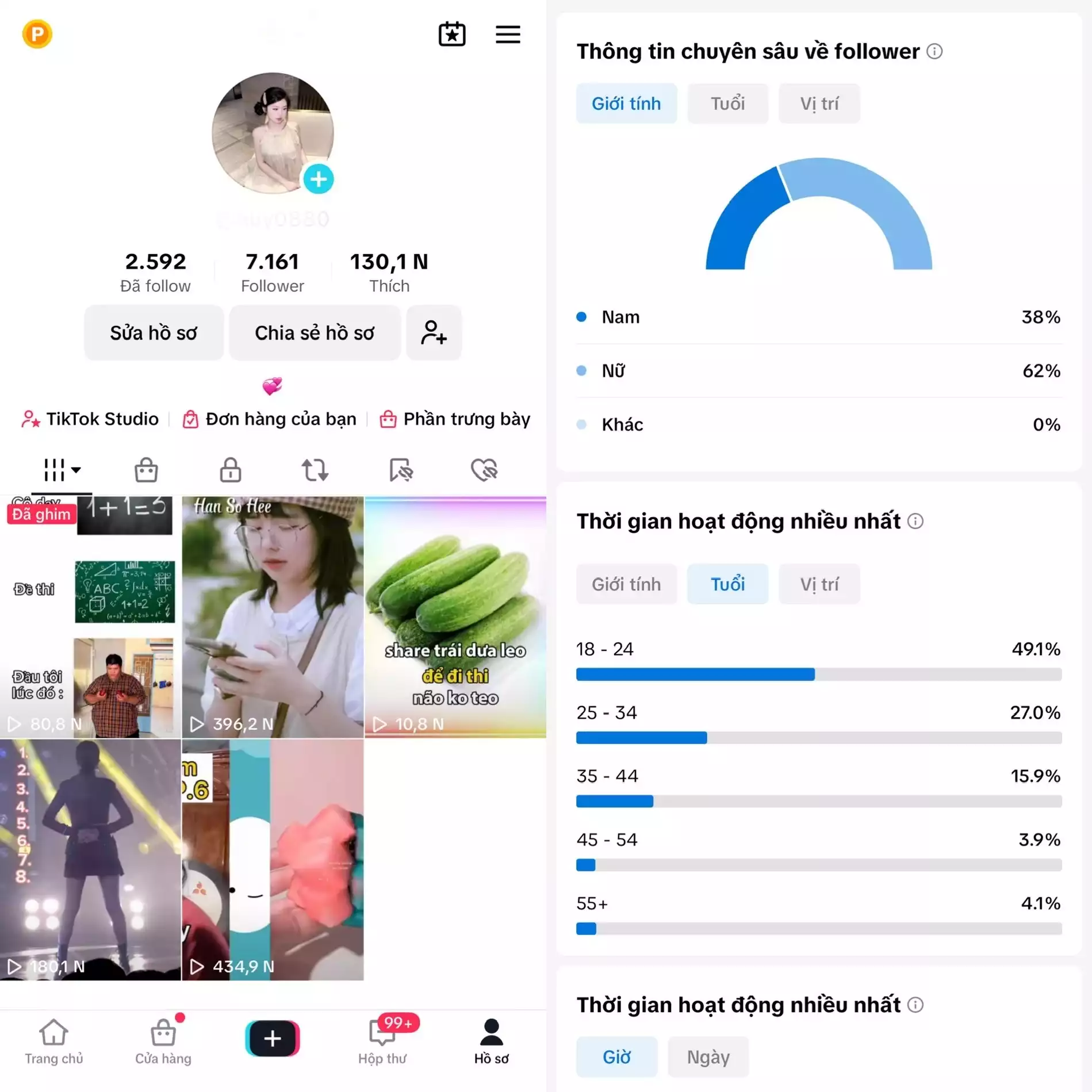 Chủ đề : Giải Trí - Follow VN - Có Live Studio, Tiktok Shop - An toàn, Bao đổi thông tin chính chủ.