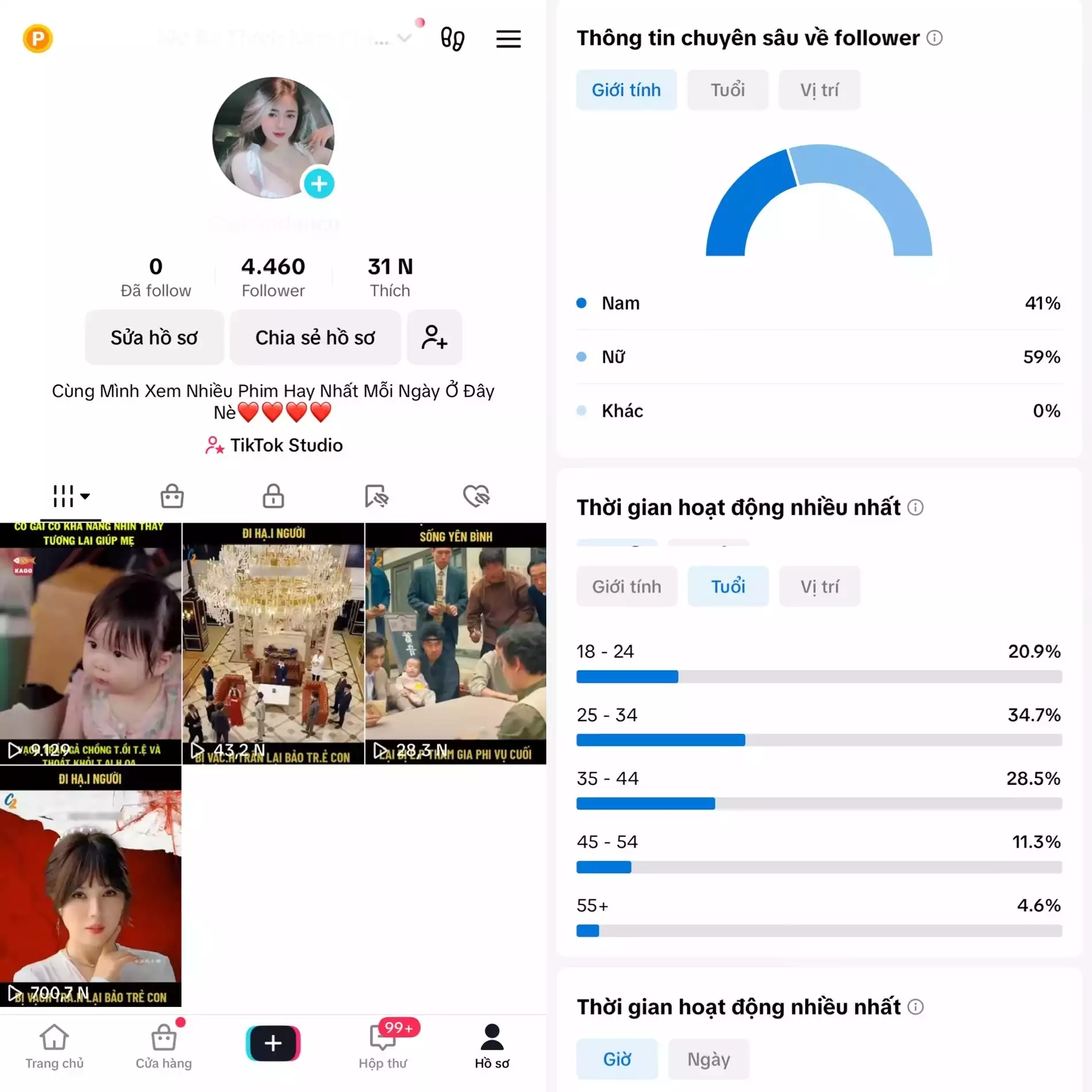 Chủ đề : Phim - Follow VN - Có Live Studio, Tiktok Shop - An toàn, Bao đổi thông tin chính chủ.