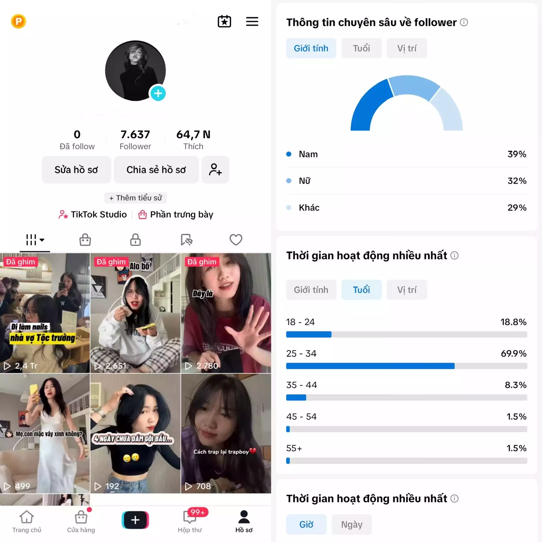 Chủ đề : Review - Follow VN - Có Live Studio, Tiktok Shop - An toàn, Bao đổi thông tin chính chủ.