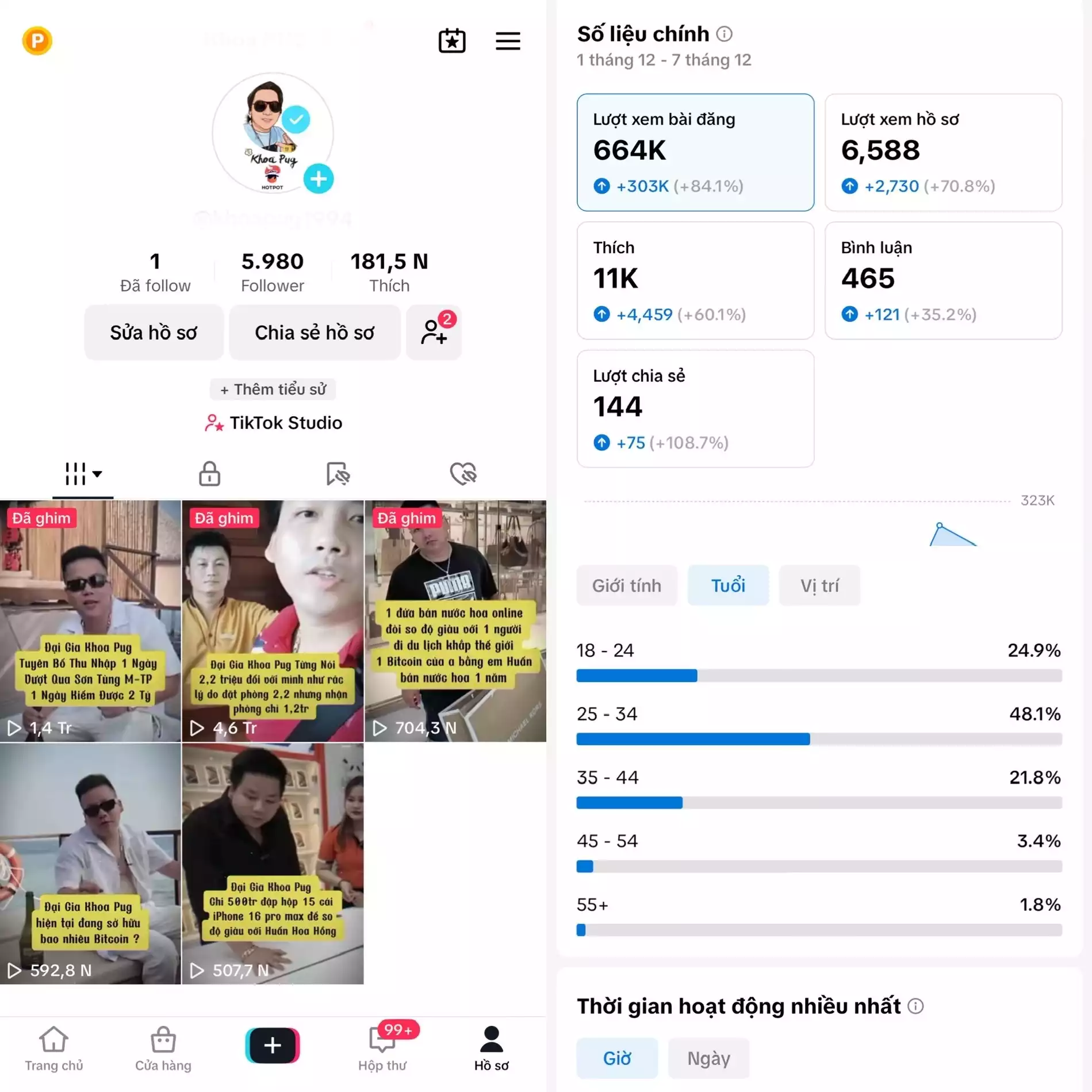 Chủ đề Idol Nam - Follow VN - Có Live Studio, Tiktok Shop - An toàn, Bao đổi thông tin chính chủ.