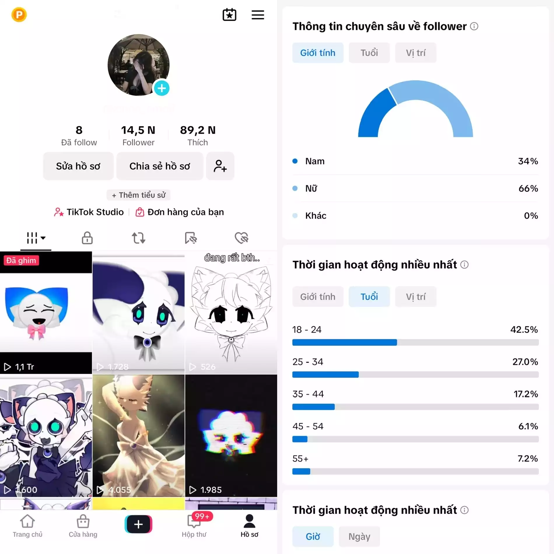 Chủ đề : Anime- Follow VN - Có Live Studio, Tiktok Shop - An toàn, Bao đổi thông tin chính chủ