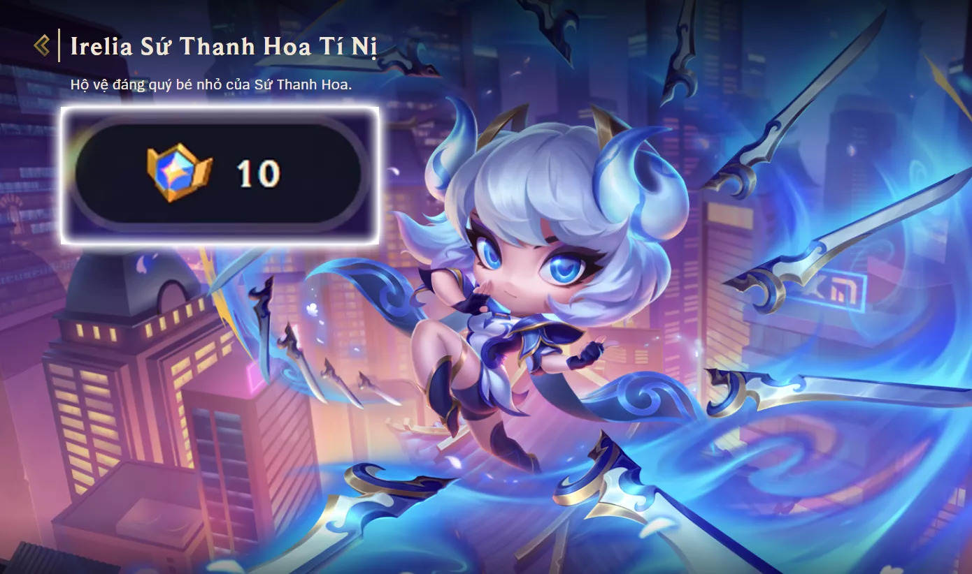 ACC TFT: Irelia sứ thanh hoa tí nị, dư 10 huy hiệu, trắng thông tin, unrank lv1