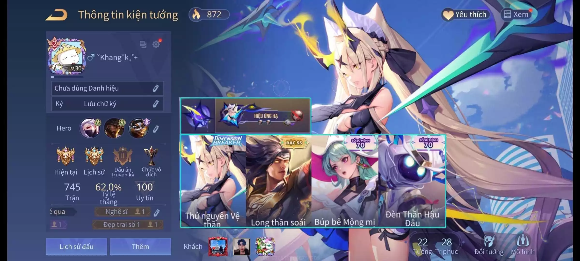 Ảnh Airi Vệ Thần, Yonr Long Thần Soái,... chỉ cài mỗi sdt