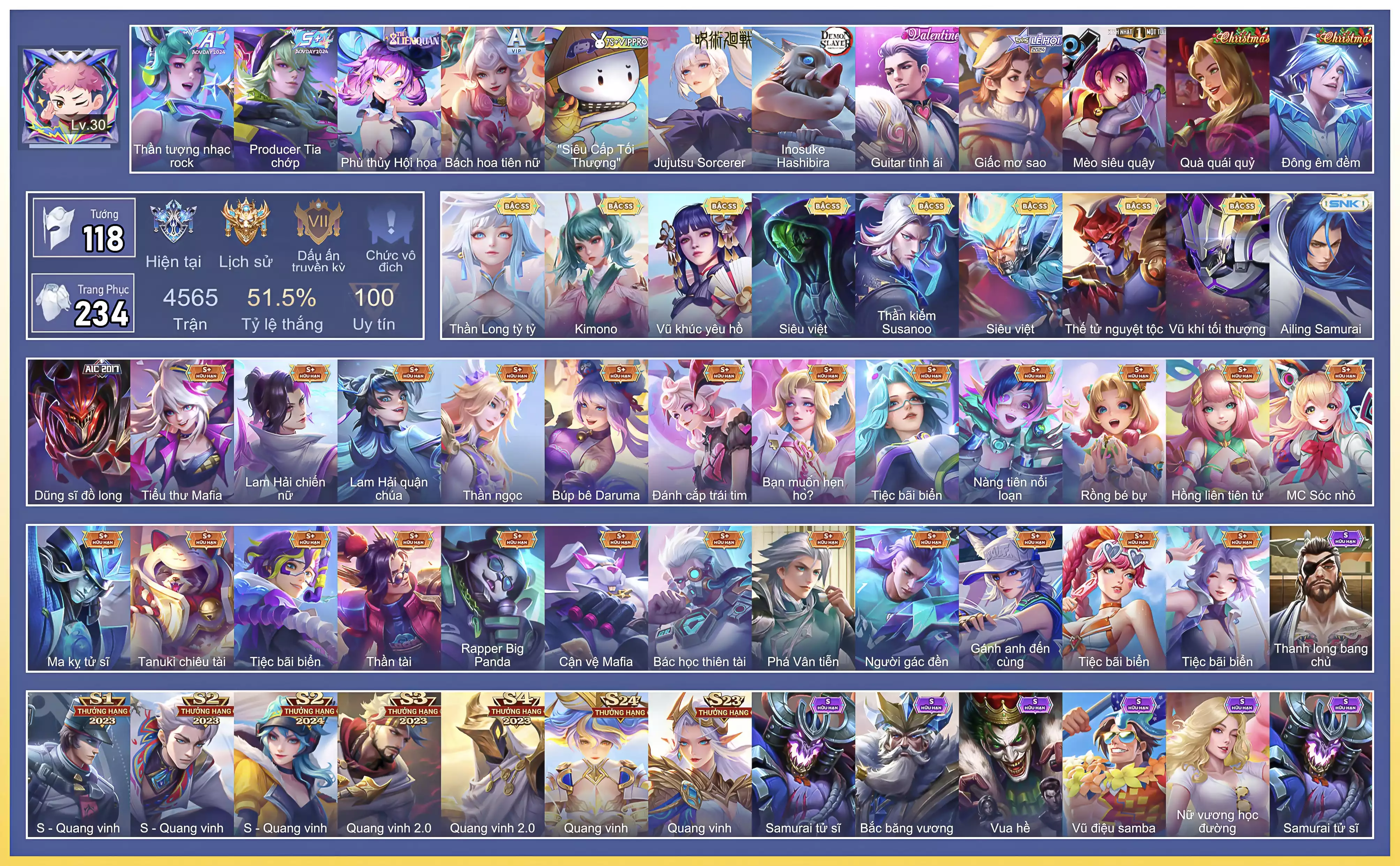 Ảnh Vio thần long tỷ tỷ,Elsu ghita tình ái,Tell vũ khúc,Richter susanoo,Raz siêu việt,Yorn nguyệt tộc…