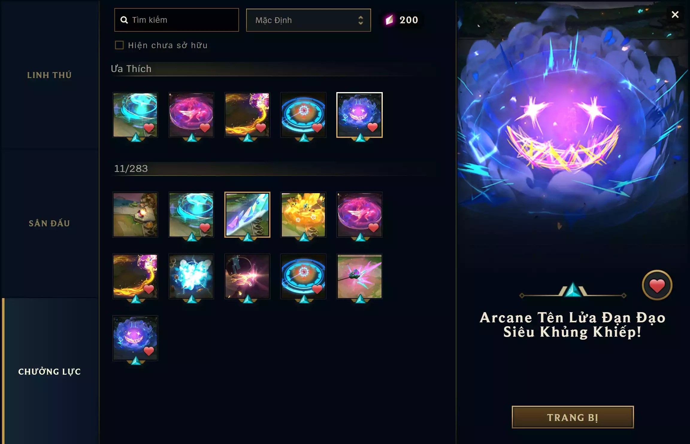 Ảnh ✅ TFT - MAIN NỮ  ▶ T1 ORIANA TÍ NỊ ▶ ASHE CAO BỒI TÍ NỊ ▶ ARCANE JINX ĐỘT PHÁ ⬆️ 6 CHƯỞNG LỰC LIMIT ĐẸP MẮT ➡️ CHƯỞNG - LỆNH T1 SÓNG ÂM ➡️ CHƯỞNG - ĐẠI BĂNG TIỄN CAO BỒI ➡️ CHƯỞNG - ARCANE TÊN LỬA ĐẠN DẠO SIÊU KHỦNG KHIẾP ✅ 3 TÍ NỊ THƯỜNG 🍁 DƯ 2 HUY CHƯƠNG (50/60)