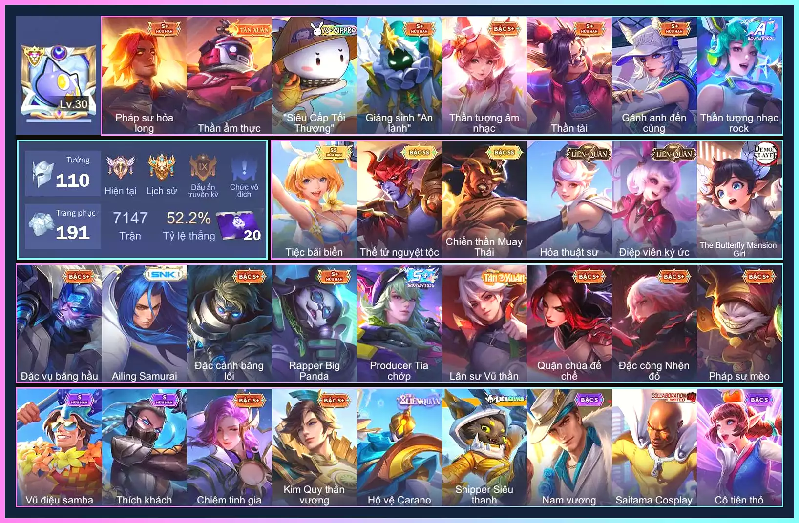 Ảnh Raz thái,Vio bãi biển,Yorn nguyệt tộc…Trắng thông tin không liên kết