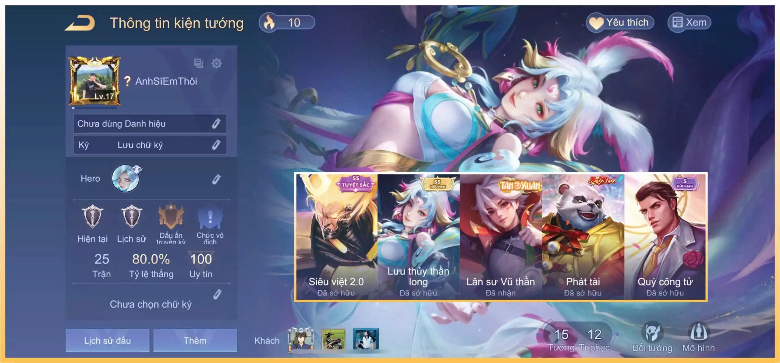 Liliana Lưu thuỷ thần long, Ngộ Không Siêu việt 2.0 … Trắng Thông Tin, KLK