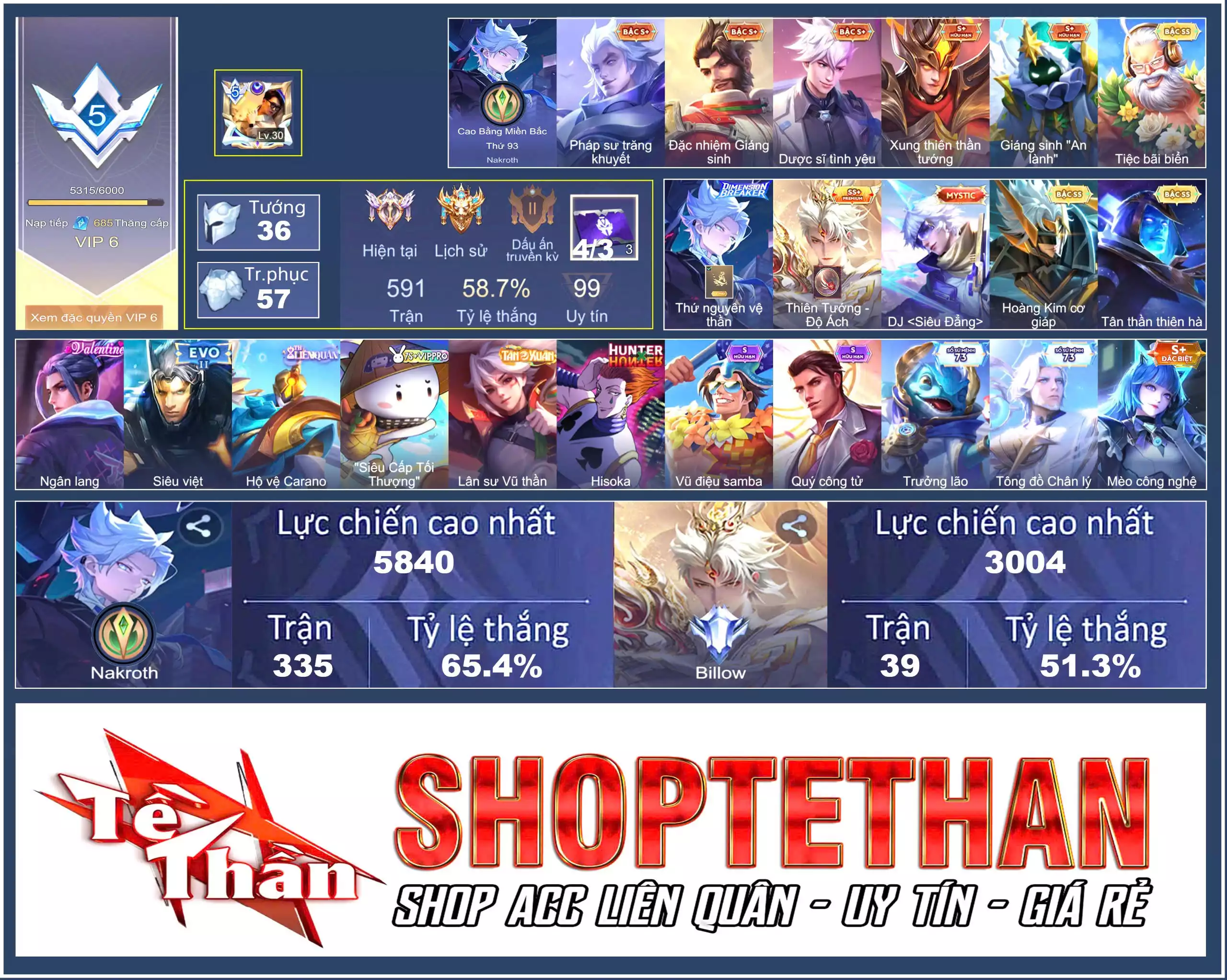 Nakroth thứ nguyên vệ thần, Gildur Tiệc Bãi Biển, Tulen Tân Thần Thiên Hà, Billow Thiên Tướng - Độ Ách, Bijan Hoàng kim cơ giáp...