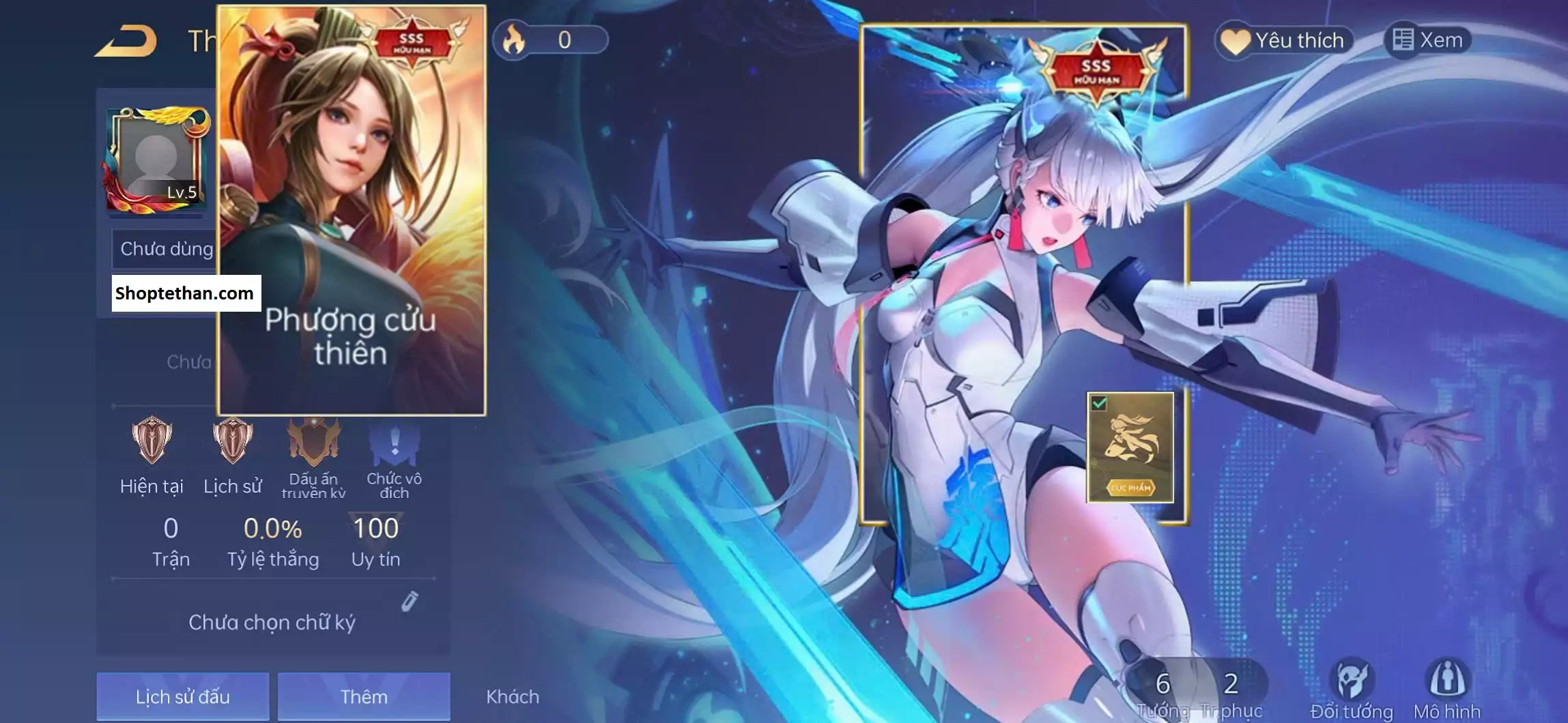 ACC REG LQ: Butterfly Phượng Cửu Thiên, Airi Bích hải thánh nữ... free đổi tên, trắng thông tin, bao ban/bao back
