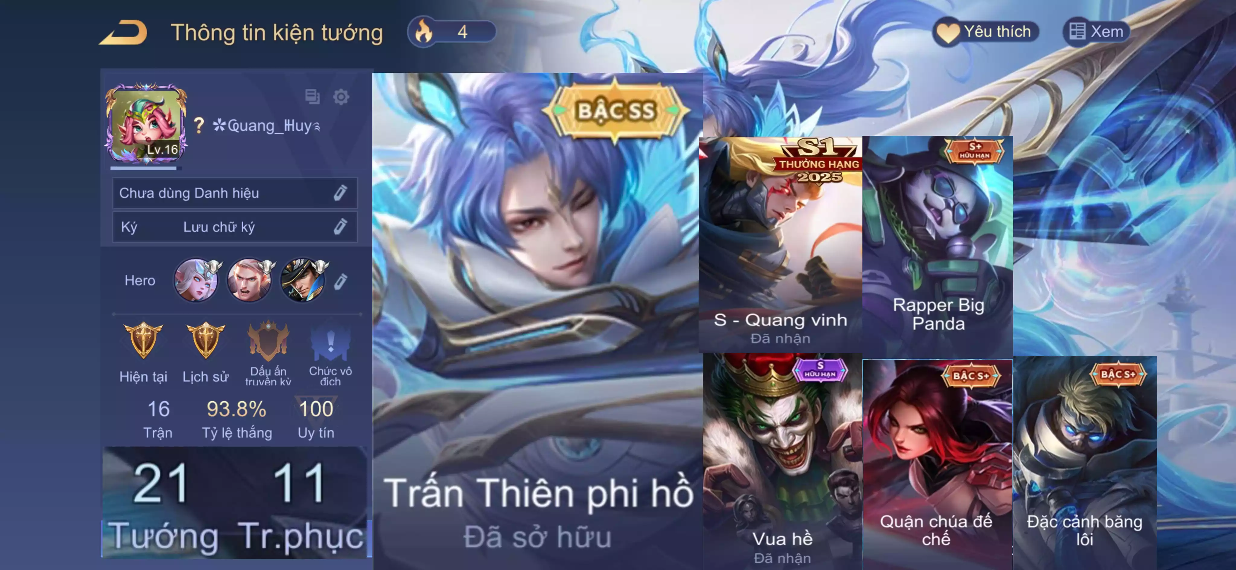 Elsu Trấn Thiên Phi Hồ,...Trắng all thông tin
