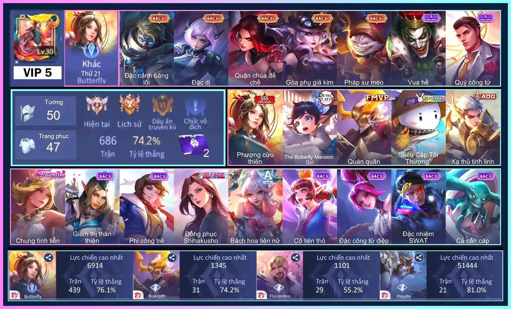 Butt, erfly Phượng Cửu Thiên...