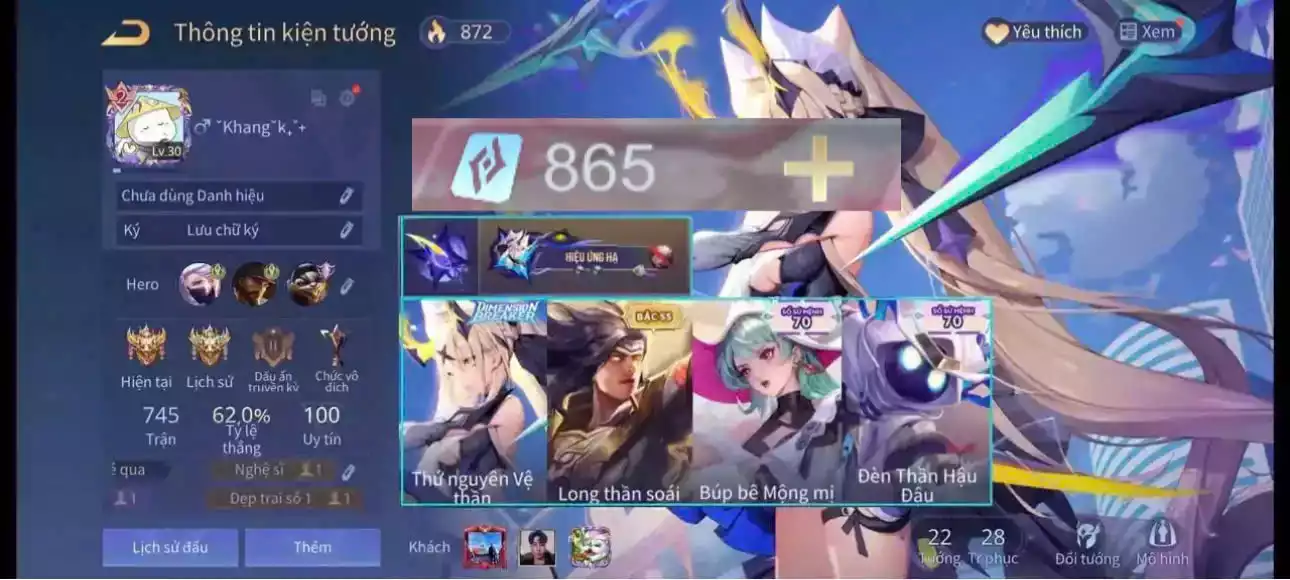 DƯ 865 QH, Airi Thứ nguyên Vệ thần, Yorn Long thần soái...MỖI SĐT