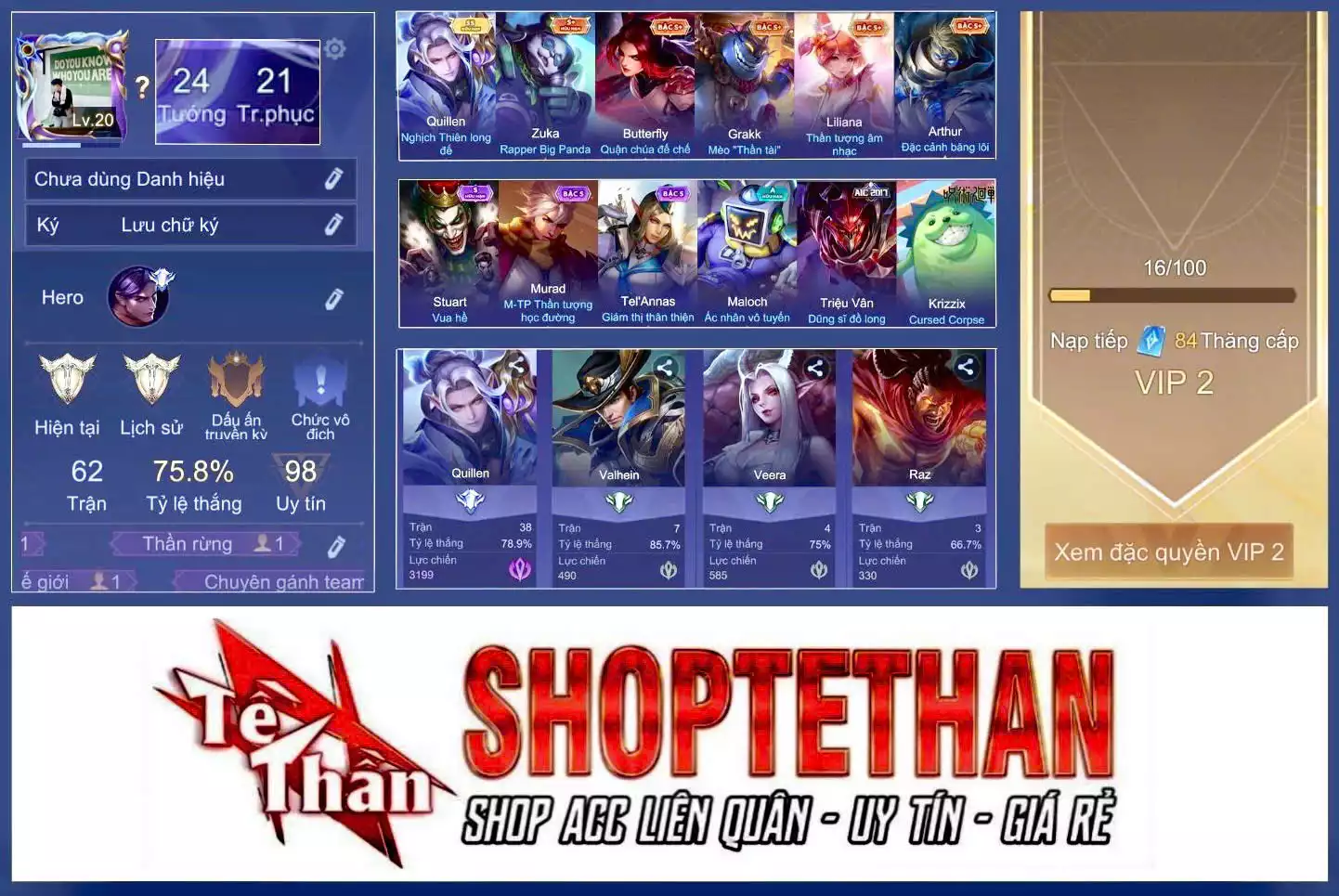 Quillen Nghịch thiên long đế, Stuart Vua hề, Volkath Quang vinh, Murad M-TP Thần Tượng Học Đường, Liliana thần tượng âm nhạc...TRẮNG THÔNG TIN