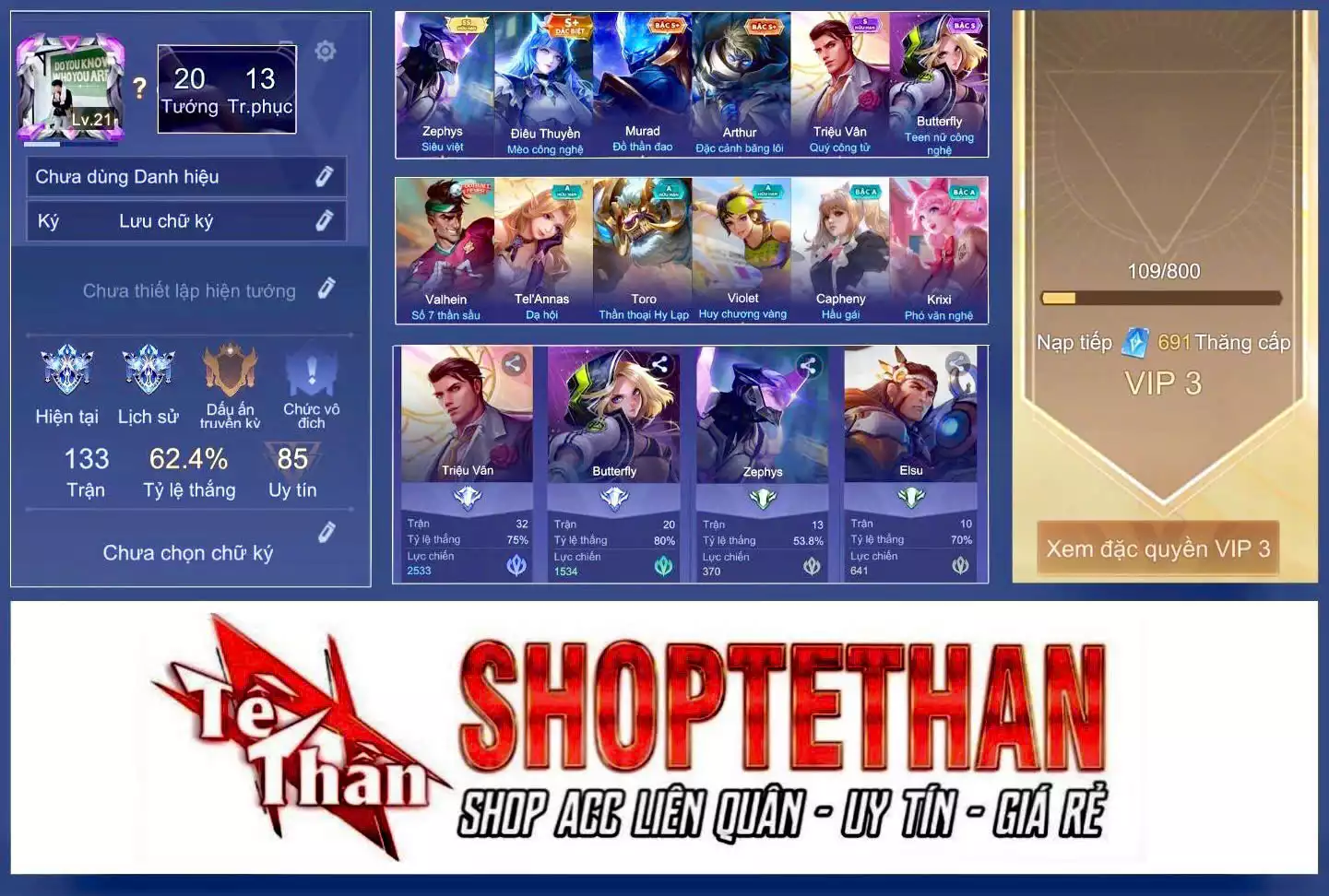 Zephys Siêu việt, Toro Bạch mao Ngưu, Zephys Siêu việt, Murad Đồ thần đao, Capheny Hầu gái, Volkath Quang vinh...TRẮNG THÔNG TIN