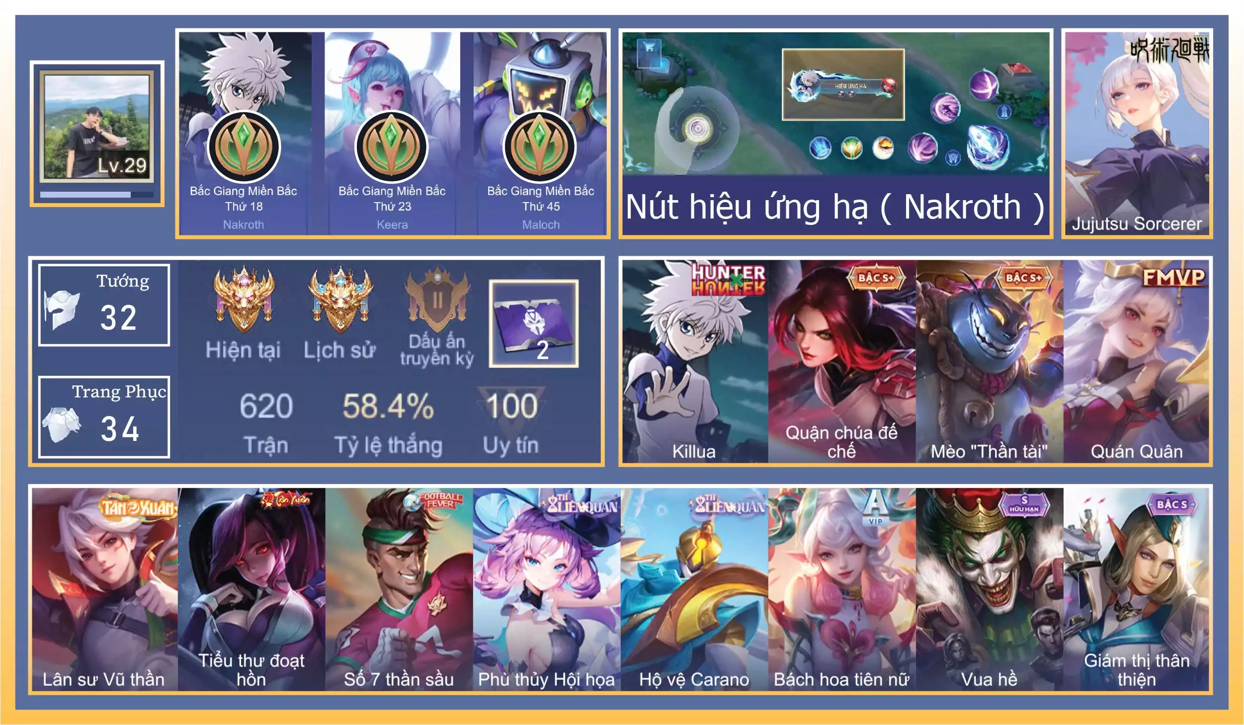 Nakroth Killua ... Mỗi SĐT
