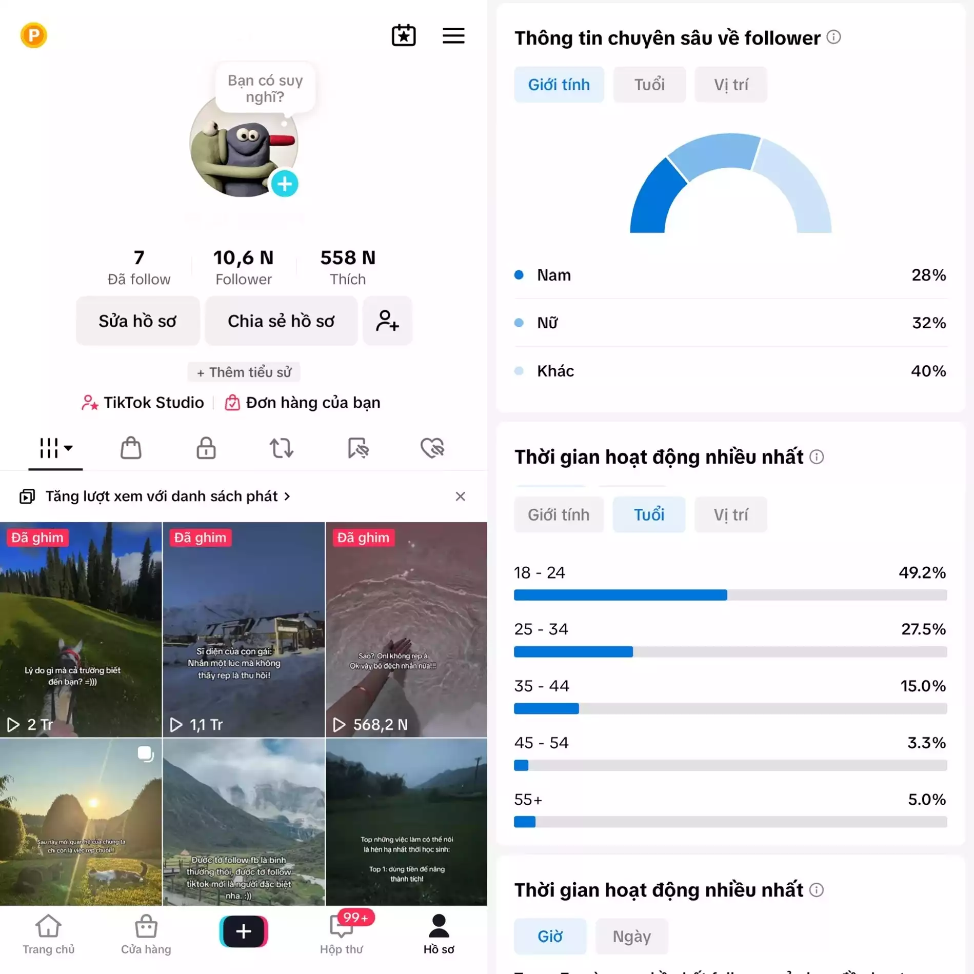 Chủ đề : Nhạc - Follow VN - Có Live Studio, Tiktok Shop - An toàn, Bao đổi thông tin chính chủ.