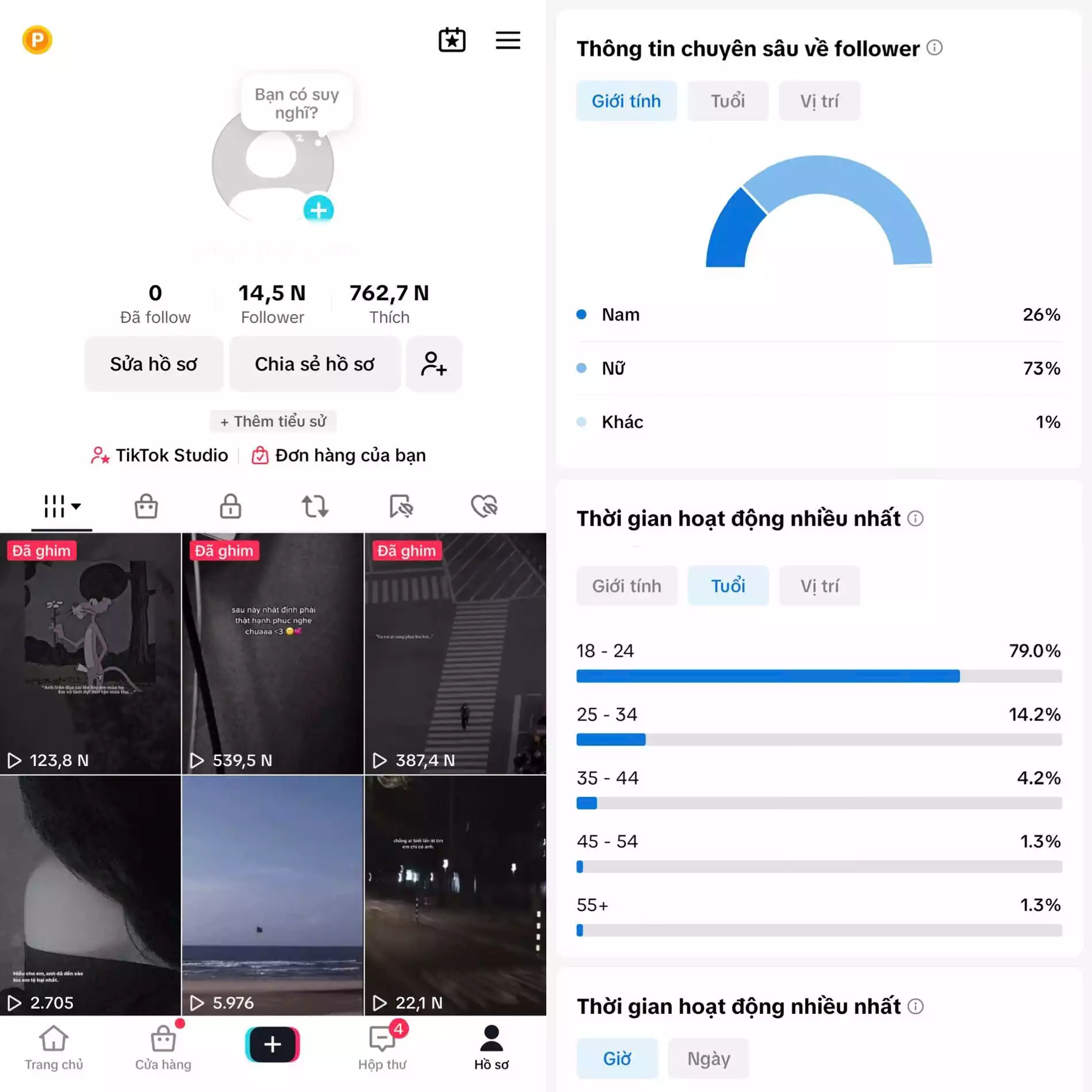 Chủ đề : Nhạc- Follow VN - Có Live Studio, Tiktok Shop - An toàn, Bao đổi thông tin chính chủ.