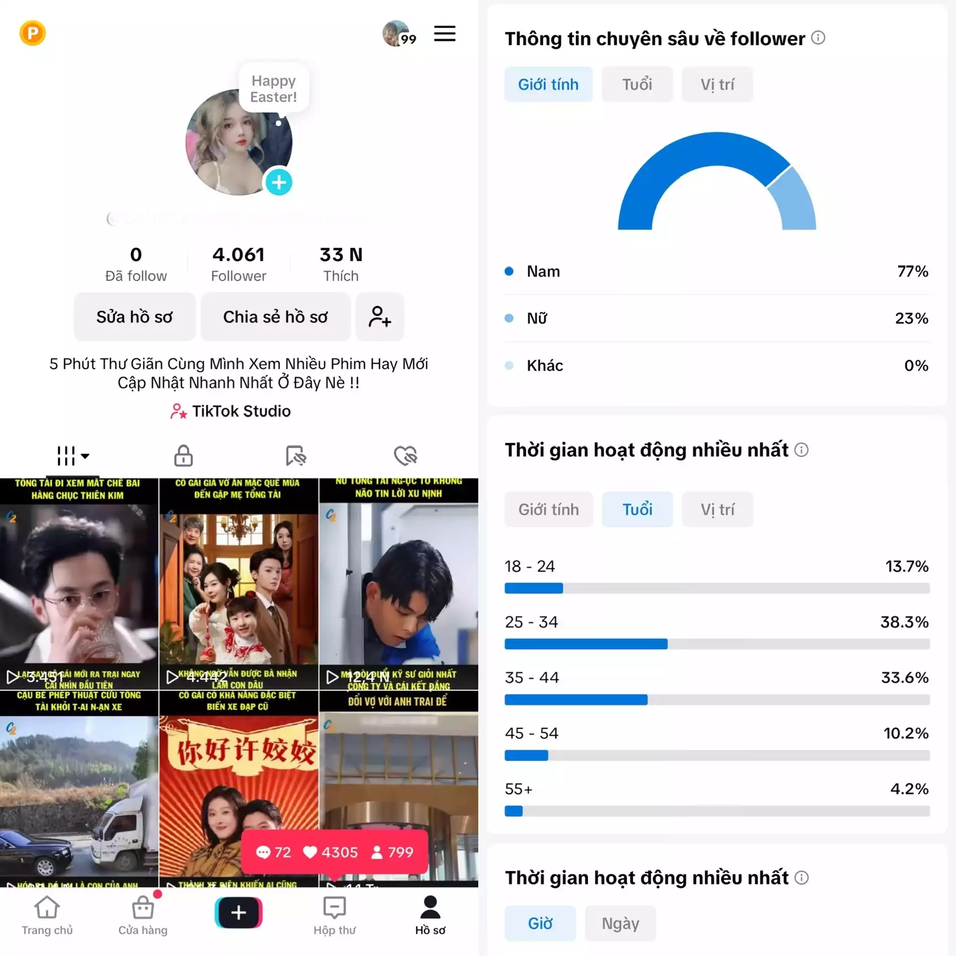 Chủ đề : Review Phim - Follow VN - Có Live Studio, Tiktok Shop - An toàn, Bao đổi thông tin chính chủ.