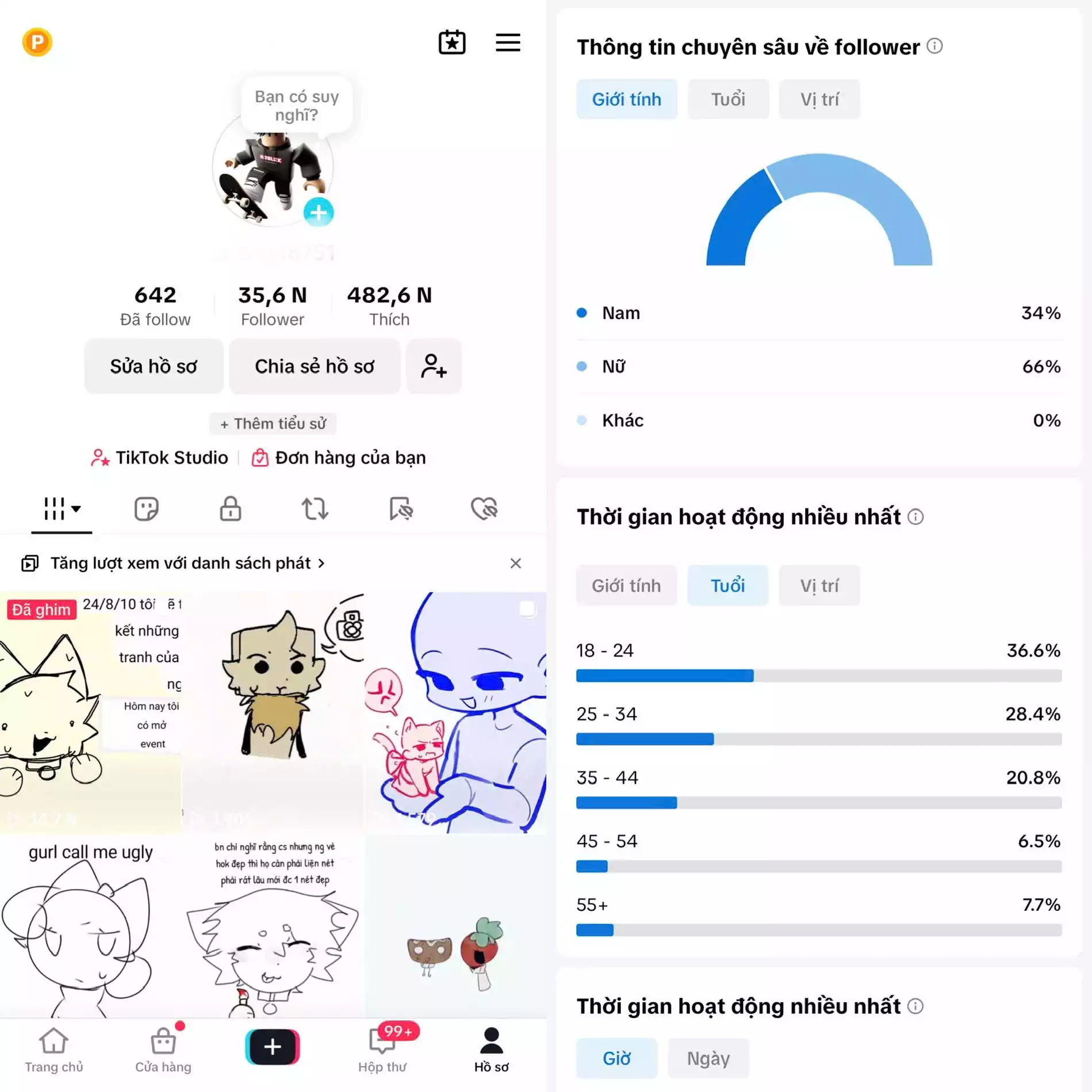 Vẽ - Follow VN - Có Live Studio, Tiktok Shop - An toàn, Bao đổi thông tin chính chủ.