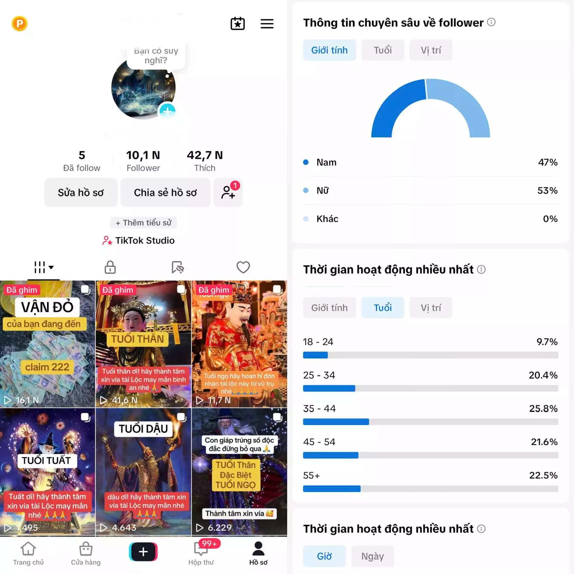 Chủ đề : Phật Pháp - Follow VN - Có Live Studio, Tiktok Shop - An toàn, Bao đổi thông tin chính chủ.