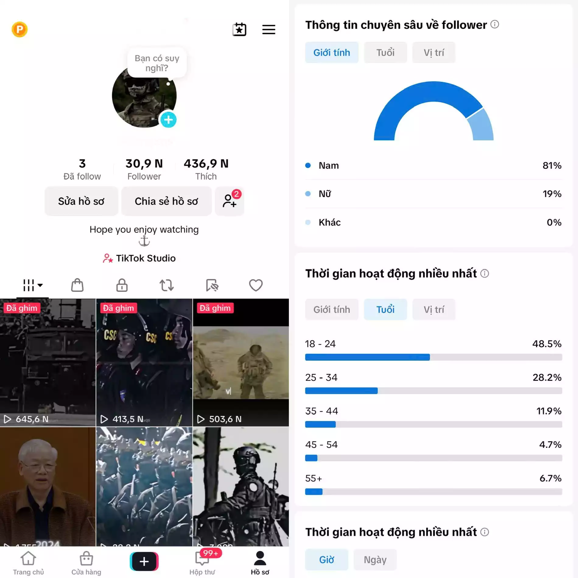 Chủ đề : Lịch Sử, Cách Mạng- Follow VN - Có Live Studio, Tiktok Shop - An toàn, Bao đổi thông tin chính chủ.