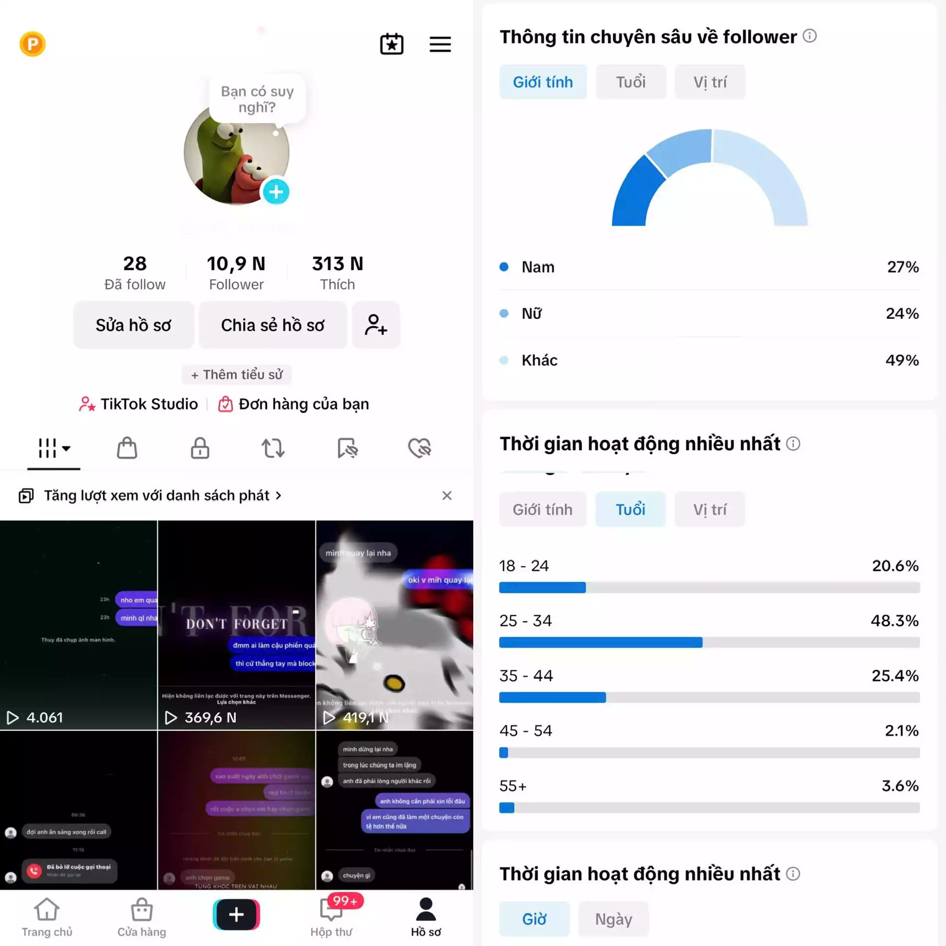 Chủ đề : Nhạc- Follow VN - Có Live Studio, Tiktok Shop - An toàn, Bao đổi thông tin chính chủ.