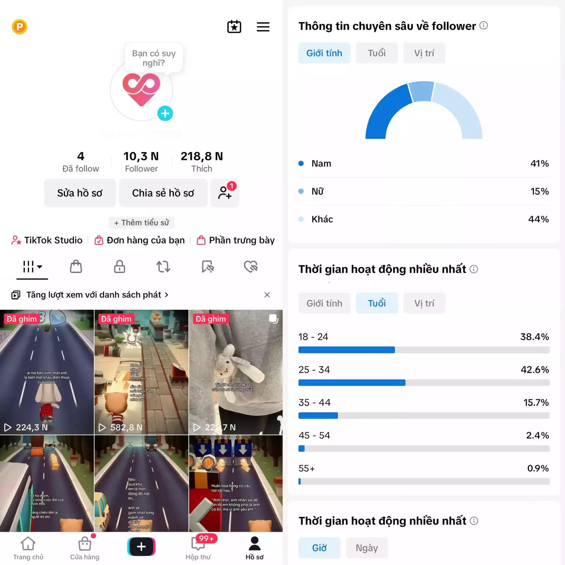 Chủ đề : Game + Nhạc - Tệp Follow đa số 18 - 24 tuổi phù hợp chuyển đổi GAME - 3 hệ thống live : live thường, live màn hình, studio game.